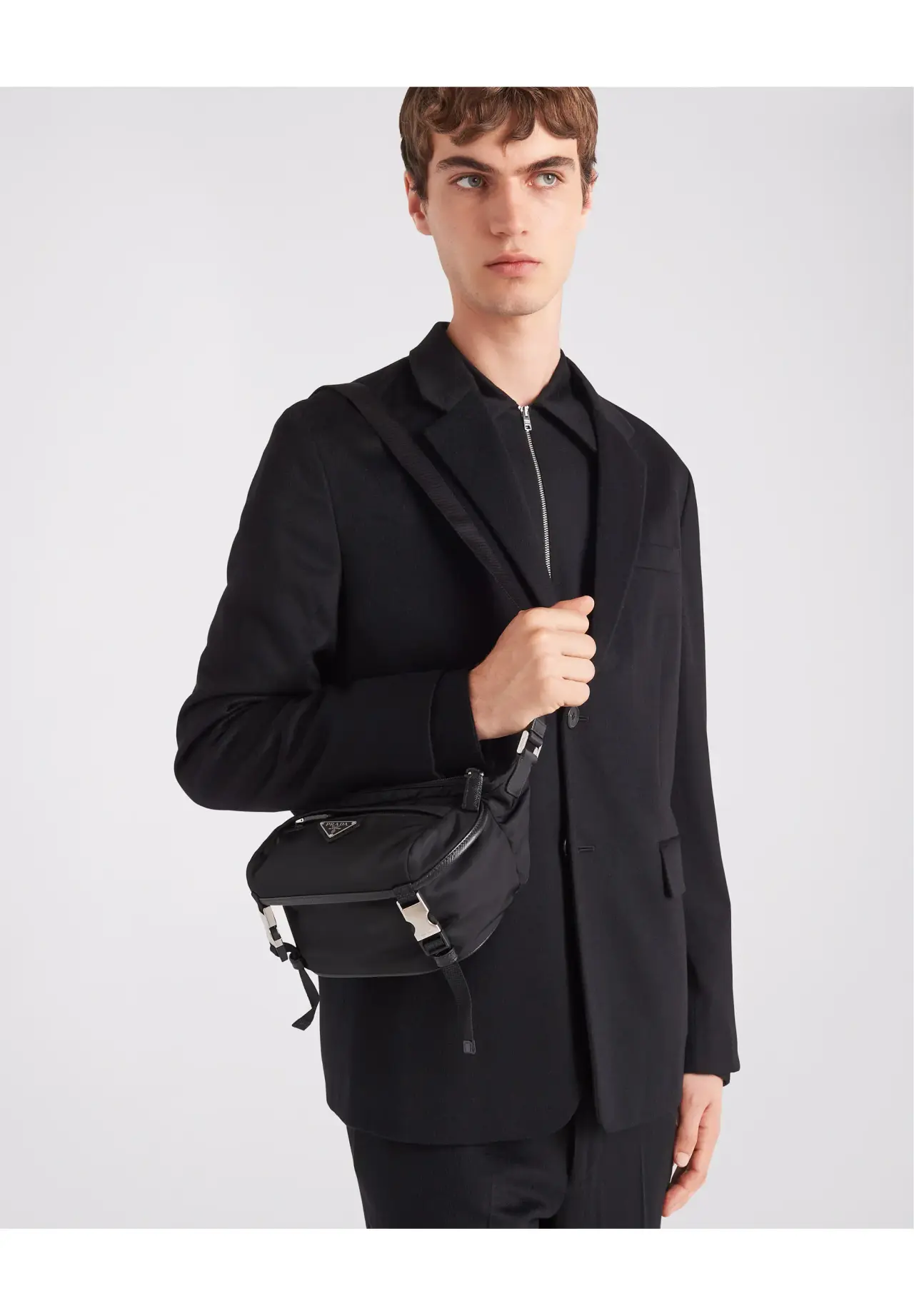 Re-Nylon xサフィアーノレザー ショルダーバッグ | Matsuya Ginza