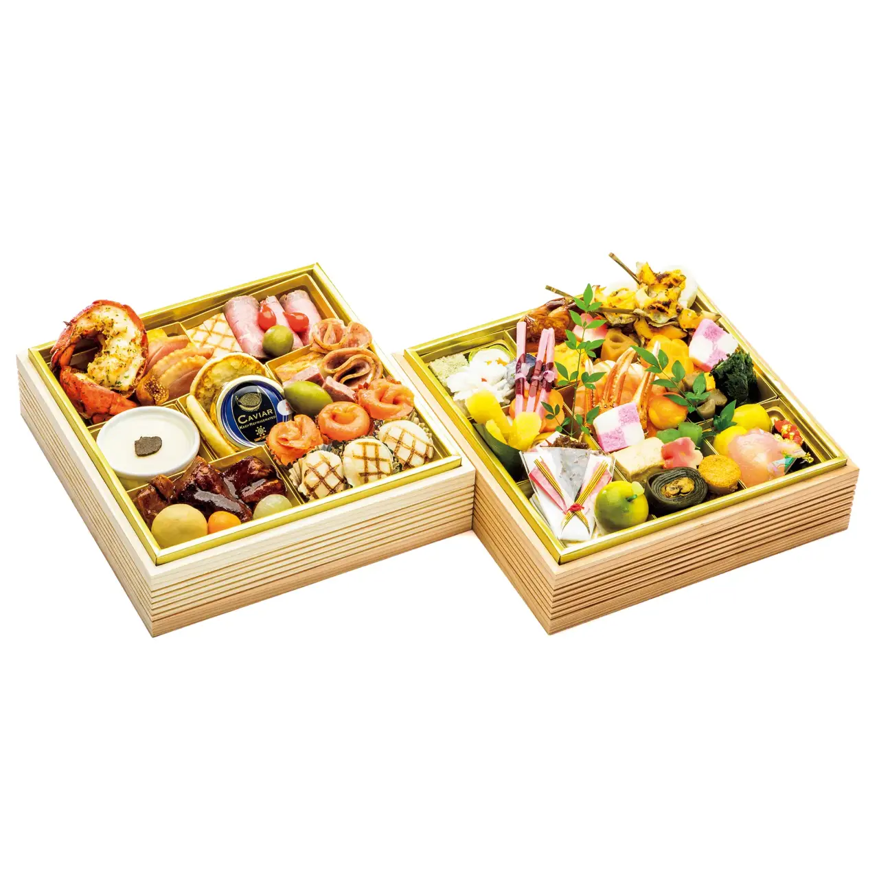 Japanese-Western Osechi Two-tier Box