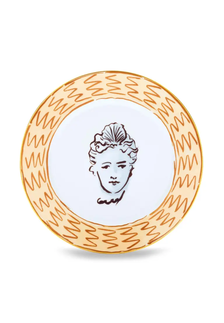 Plate 28cm Brown