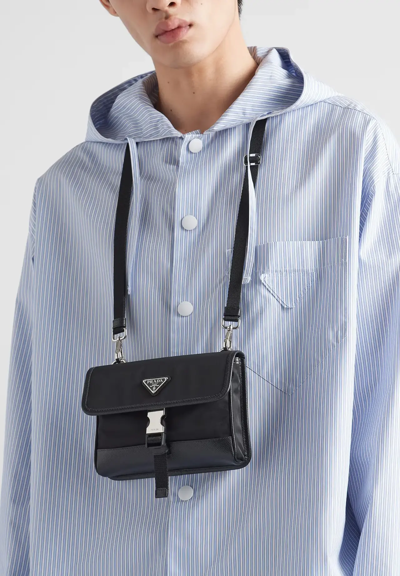 Re-Nylon x Saffiano 皮革手机壳