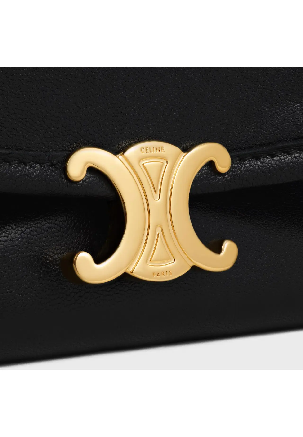Half Moon Soft Triomphe Bag / Supple Shiny Lambskin