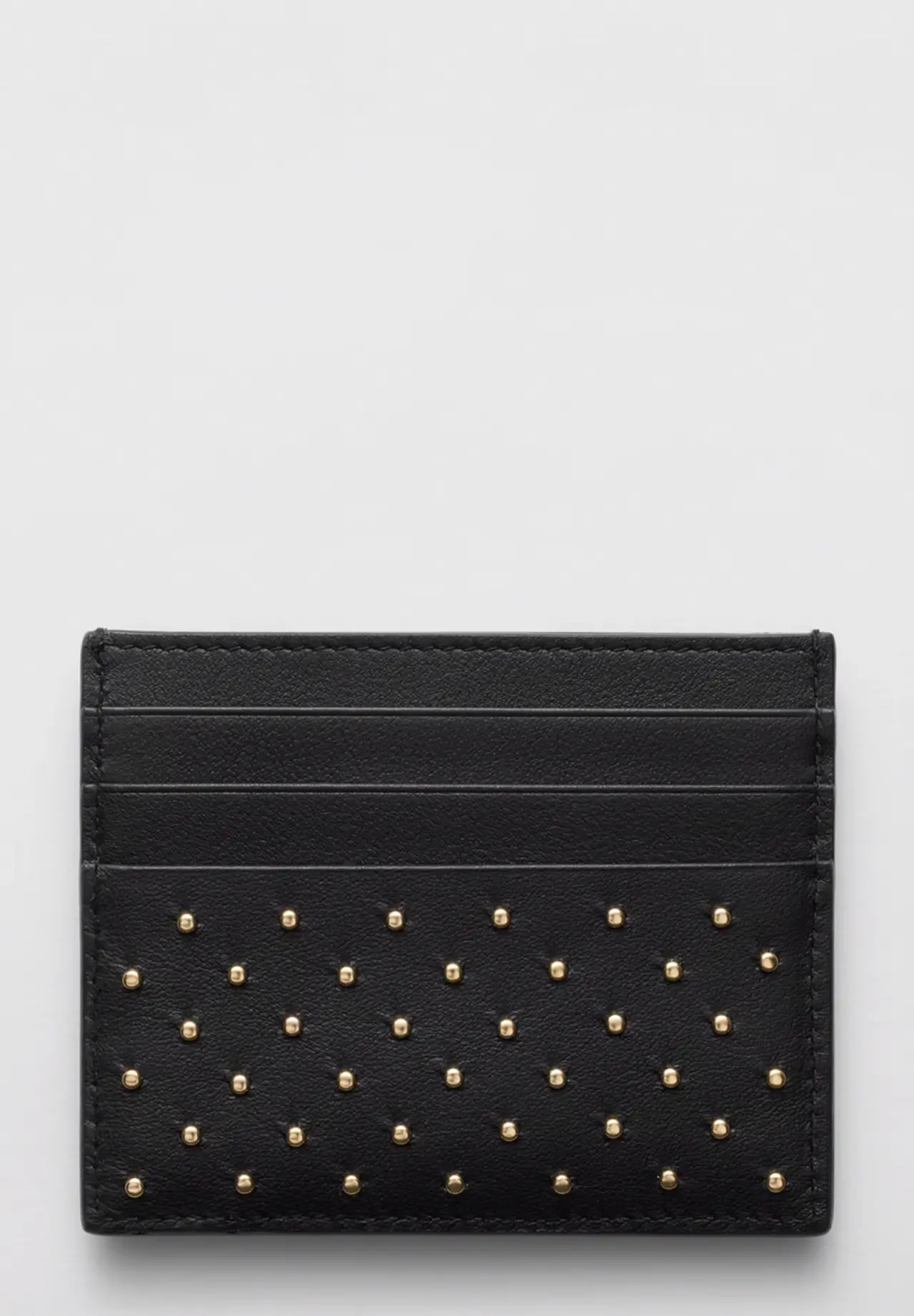Studded leather card holder 1MC025 2C3H