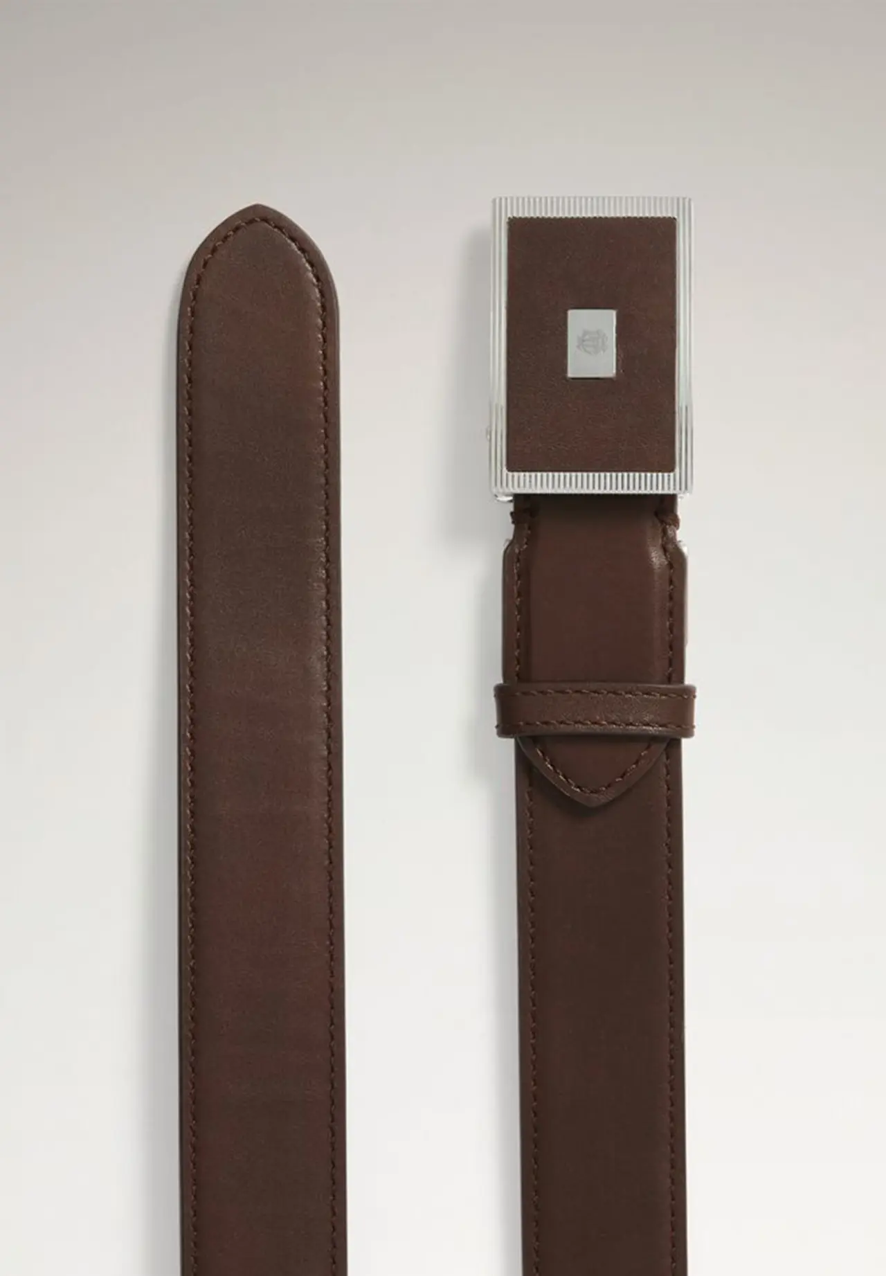 32MM AUTOMATIC LEAD BUCKLE SMOOTH LEATHER BELT, R