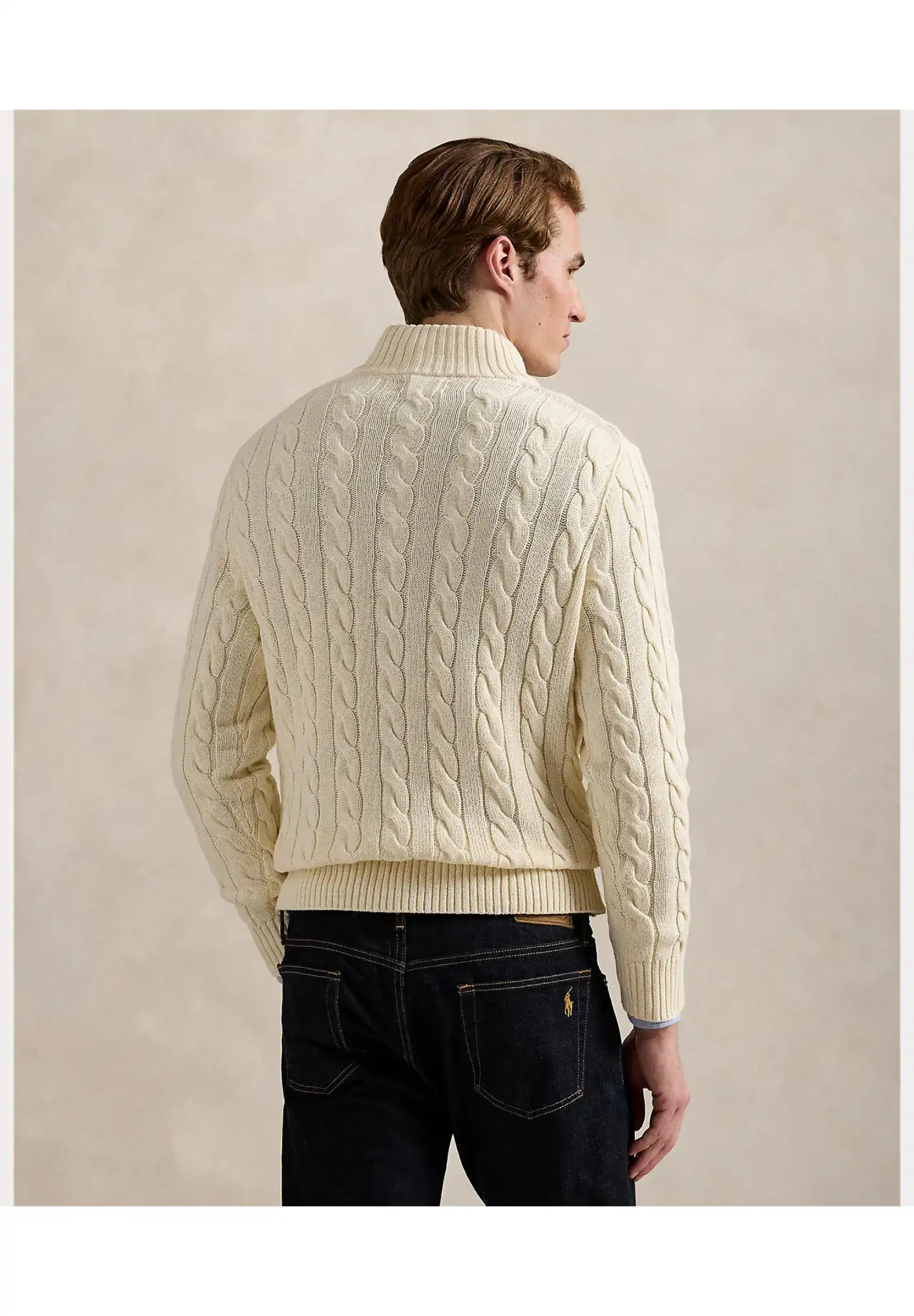 nobu2020/POLO ケーブルニットセーター POLO RALPH LAUREN ケーブルニット コットン クォータージップ