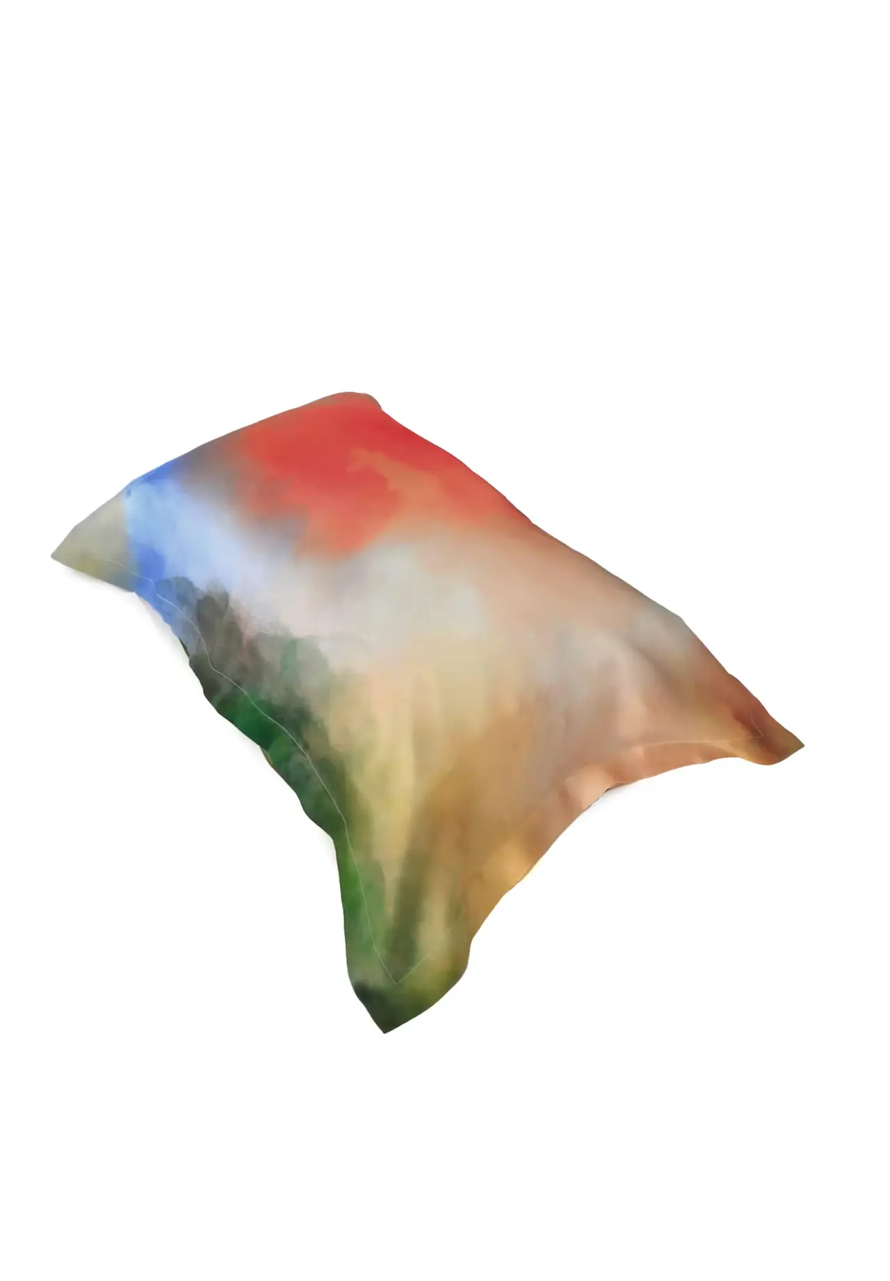 Watercolour Silk Pillowcase Misty Lake