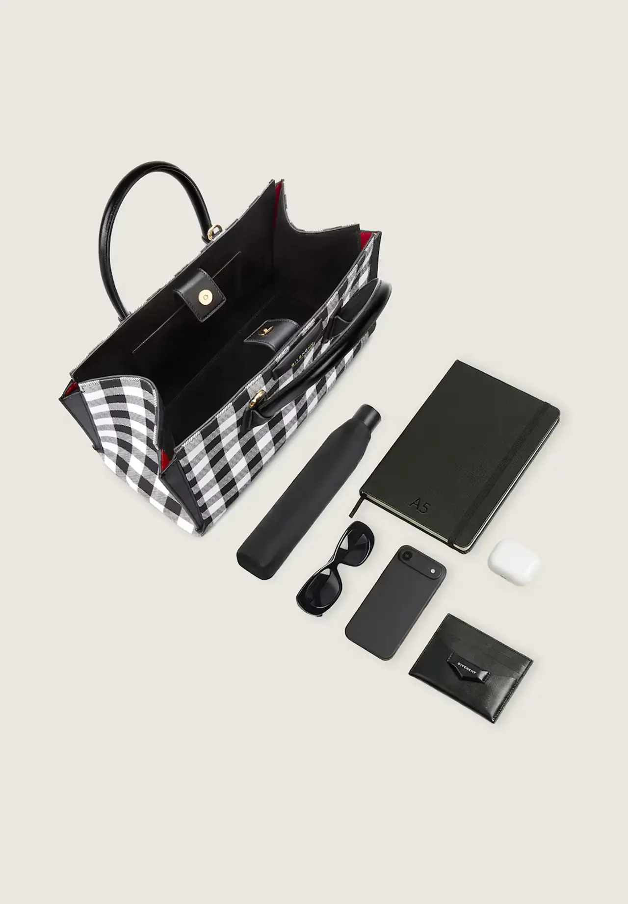 Antigona Catchall 小号格纹帆布手袋