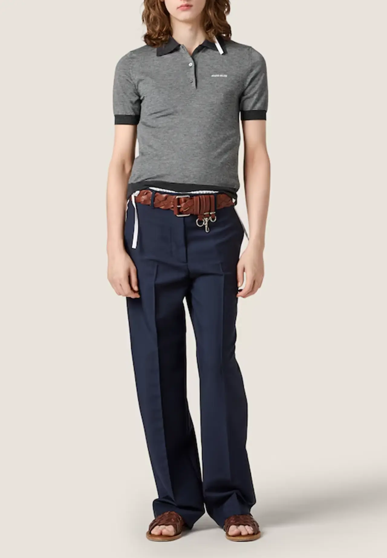 Cashmere and Silk Polo Shirt