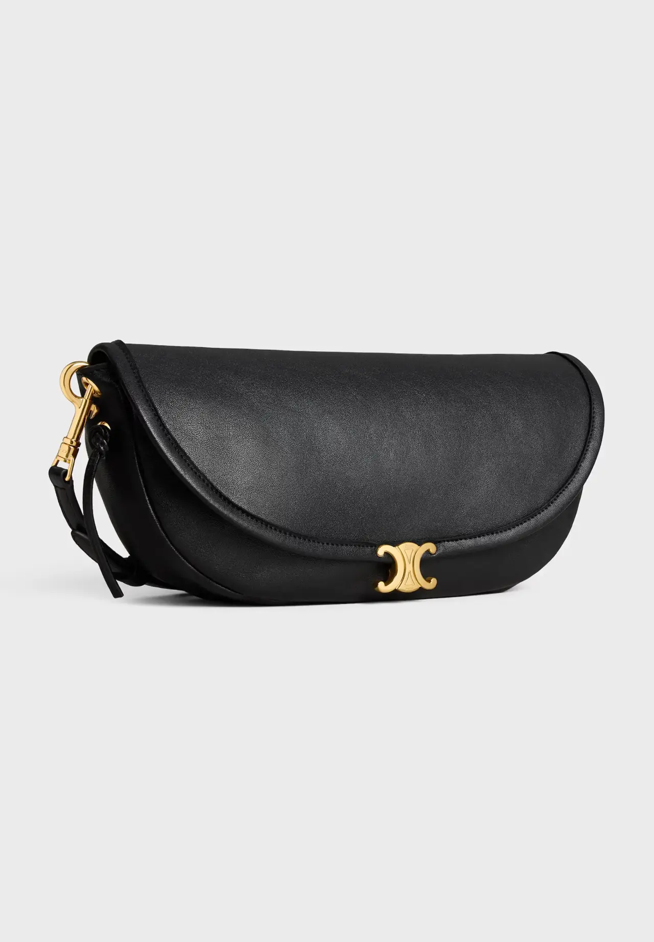 Little Half Moon Soft Triomphe / Supple Shiny Lambskin