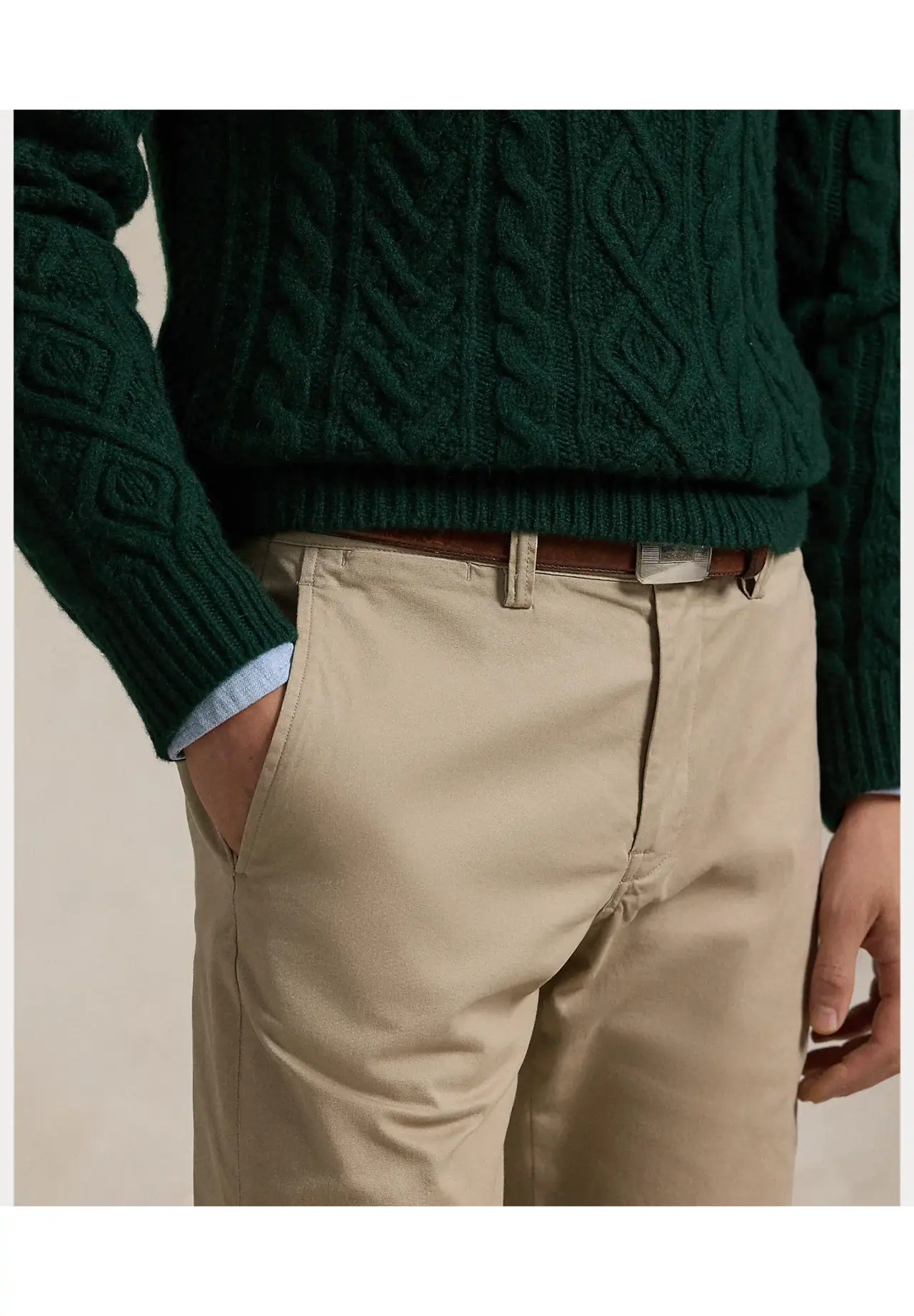 POLO RALPH LAUREN ストレート フィット ウォッシュド ストレッチ チノ