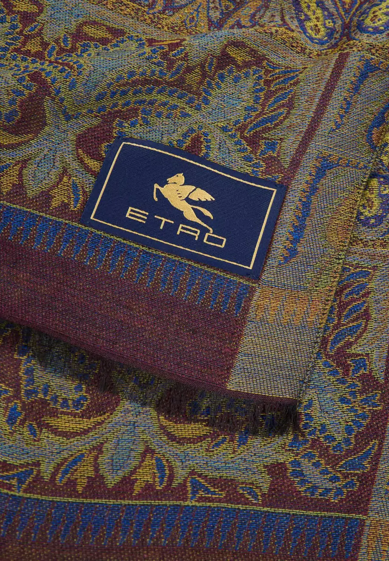 Peacock Wool Shawl