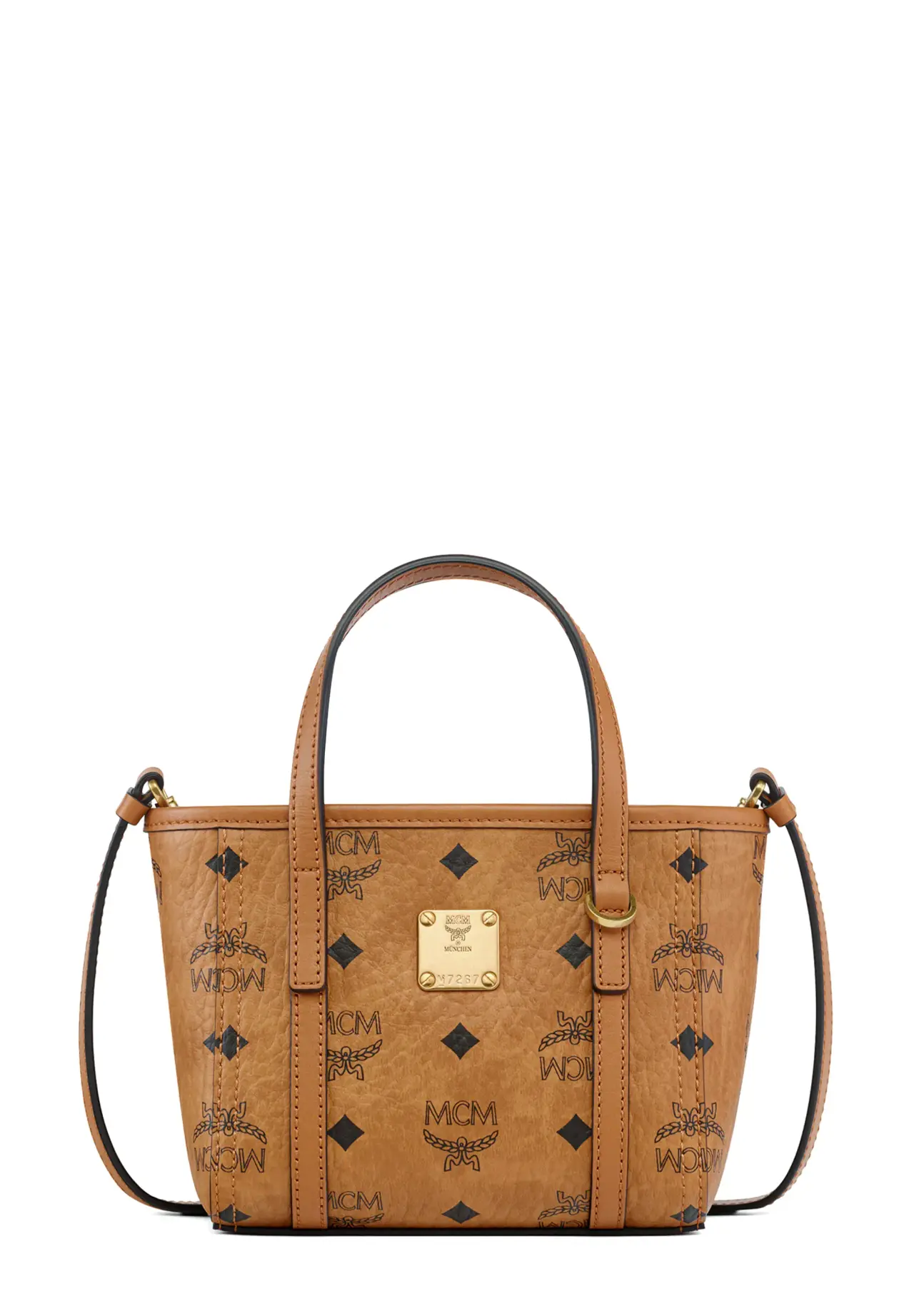 Toni Top-Zip Shopper Bag in Visetos