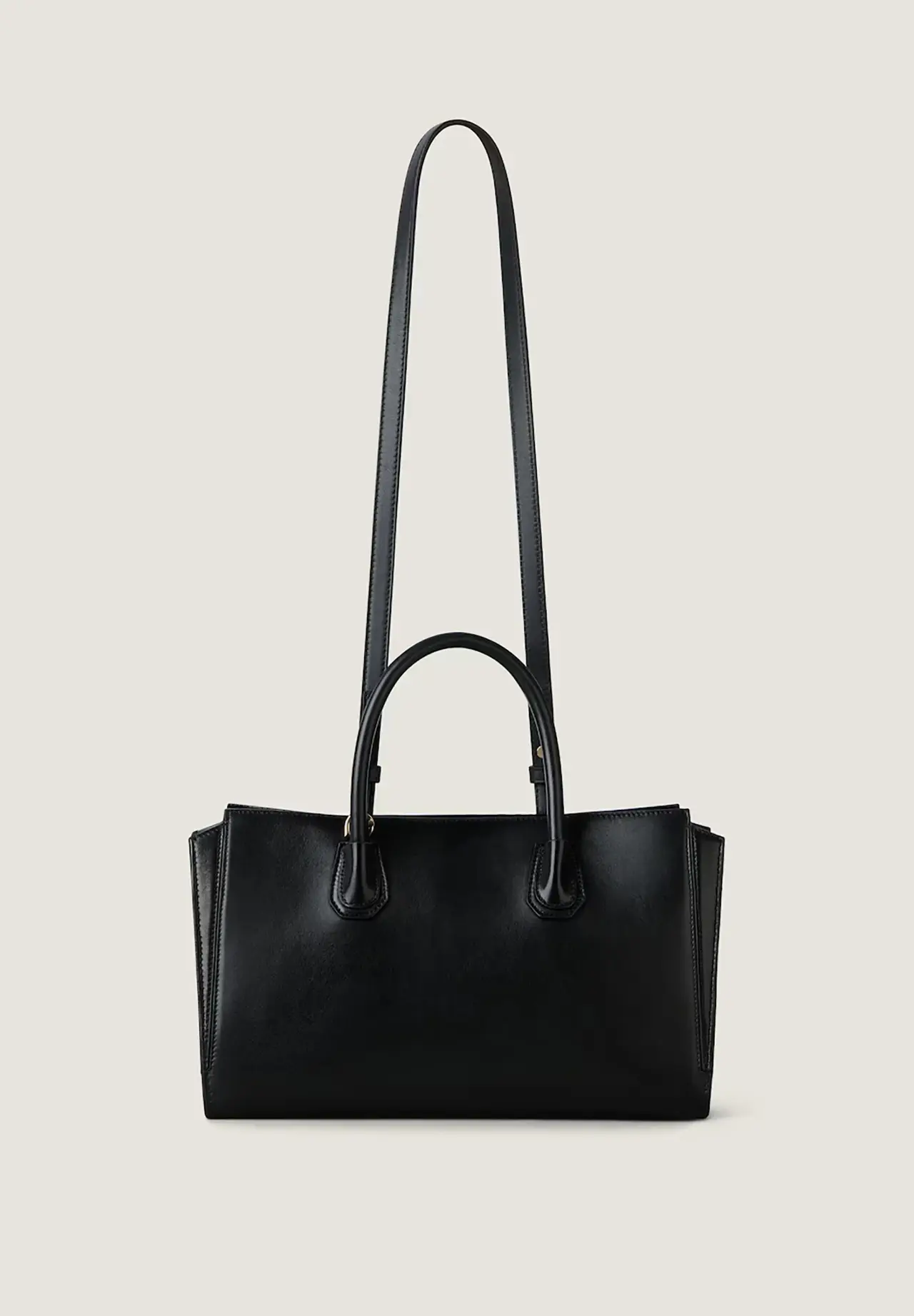Small Antigona Catchall Bag in Shiny Grained Leather