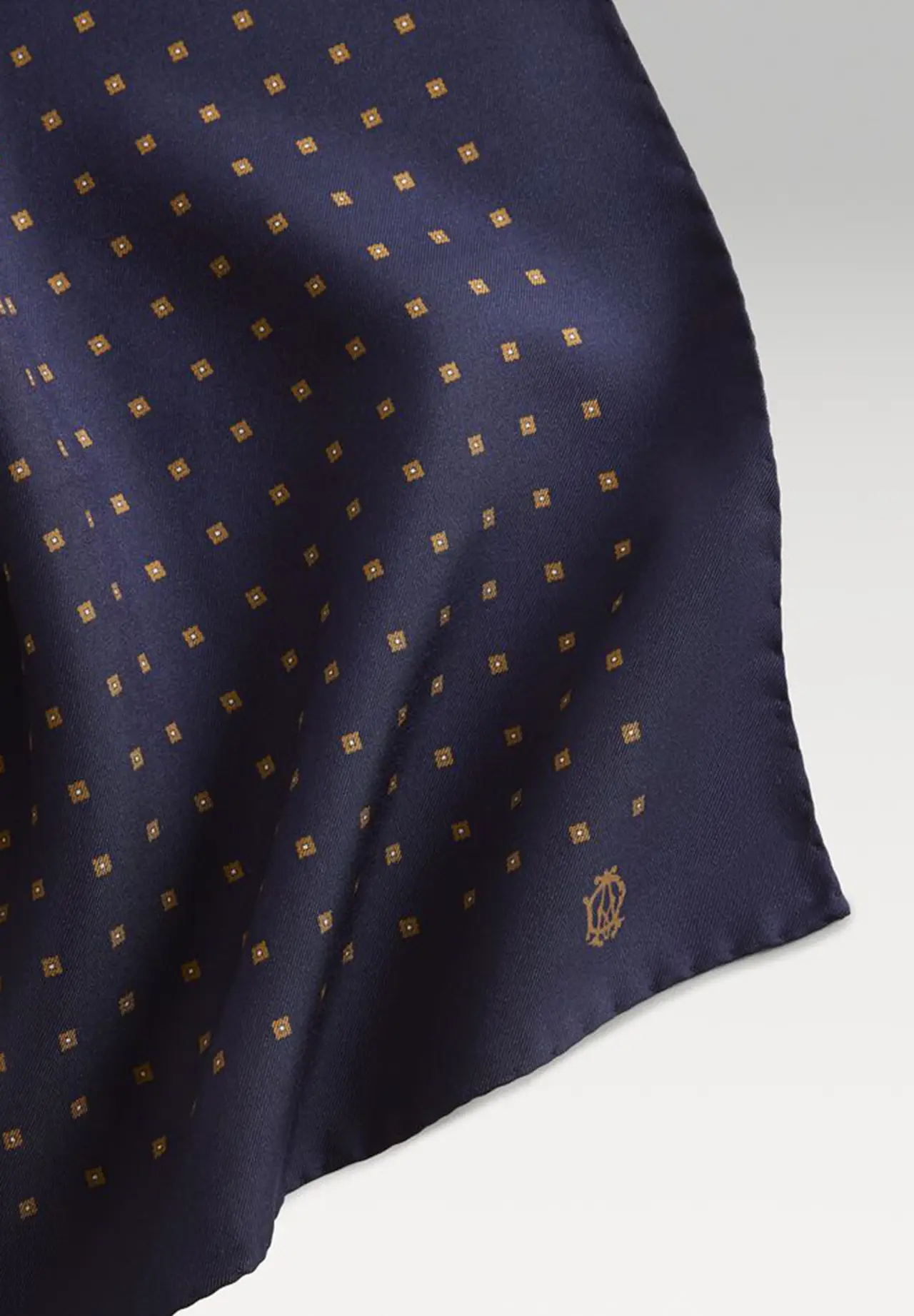SILK ARCHIVE NEAT PRINT POCKET SQUARE, R