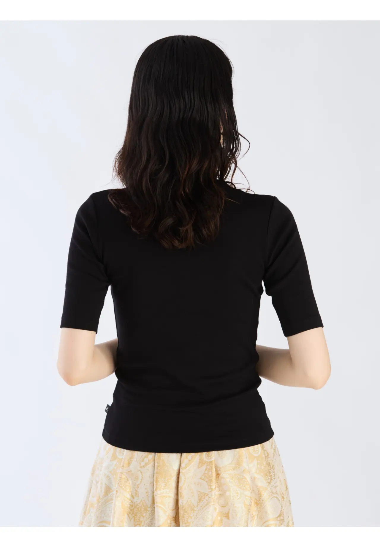 オーガニックコットン 半袖 ハイネックTシャツ ”Vian”