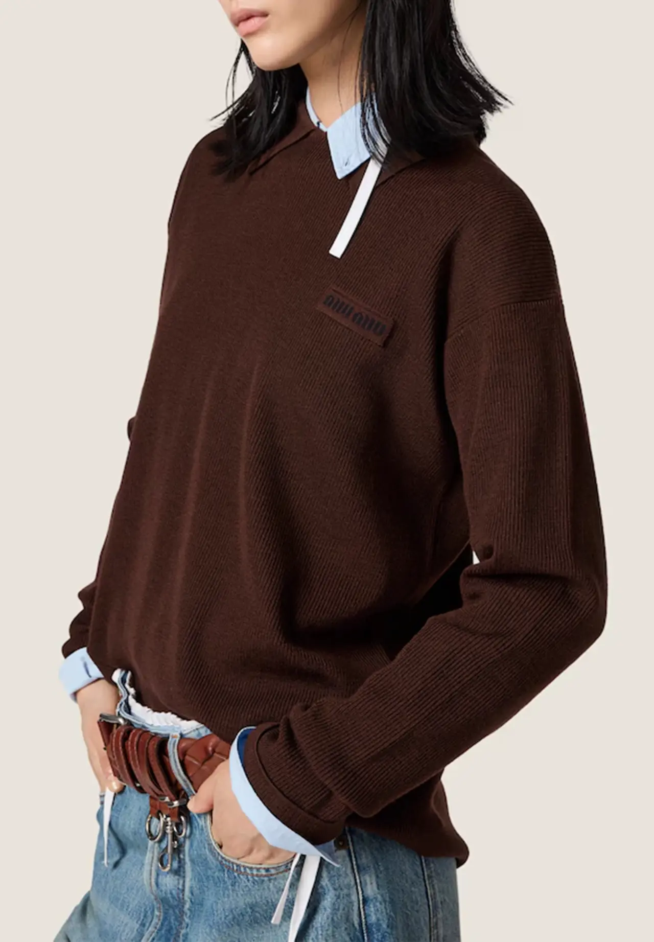 Wool Polo Sweater