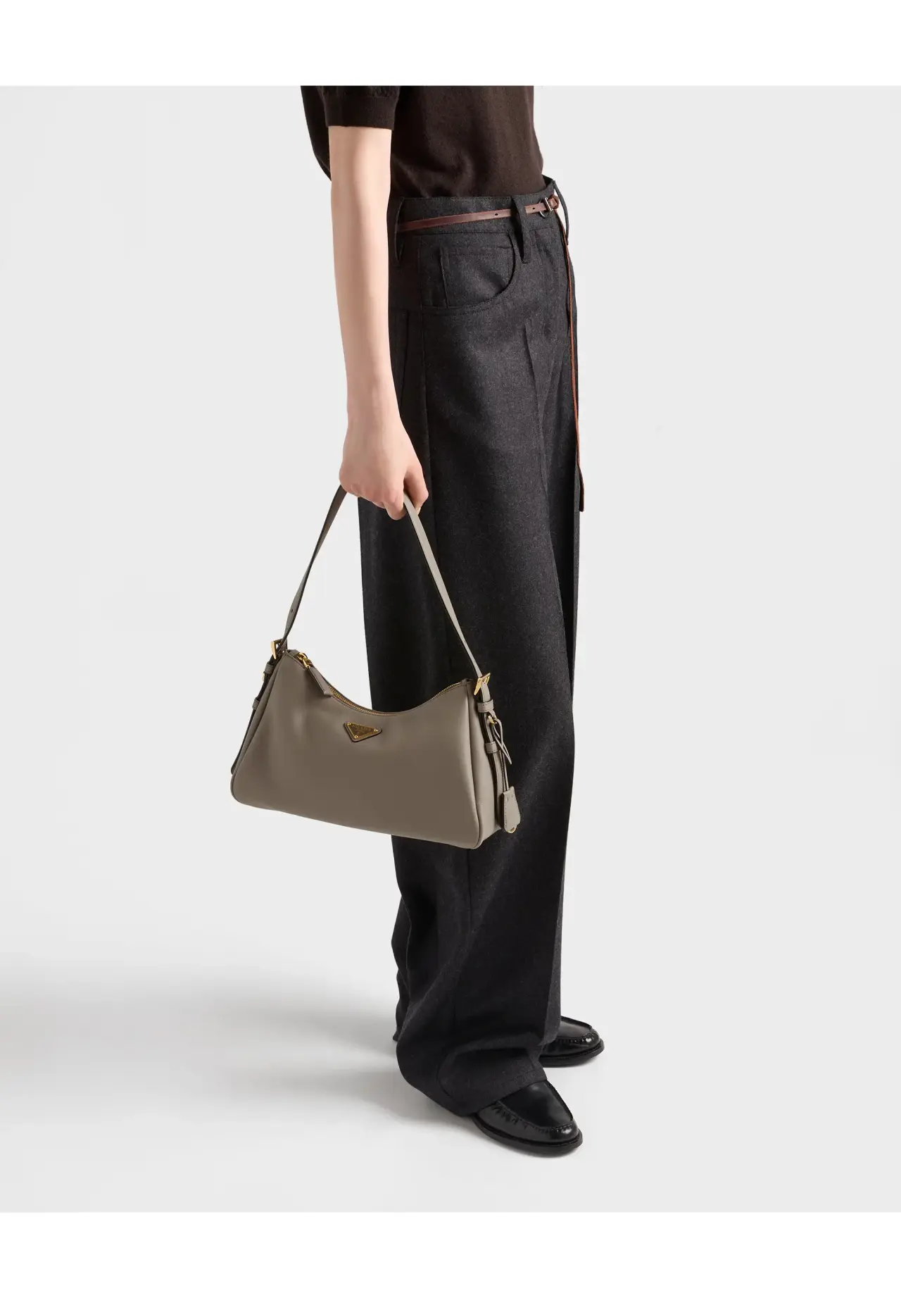 Prada Aimée Medium Leather Shoulder Bag | Matsuya Ginza