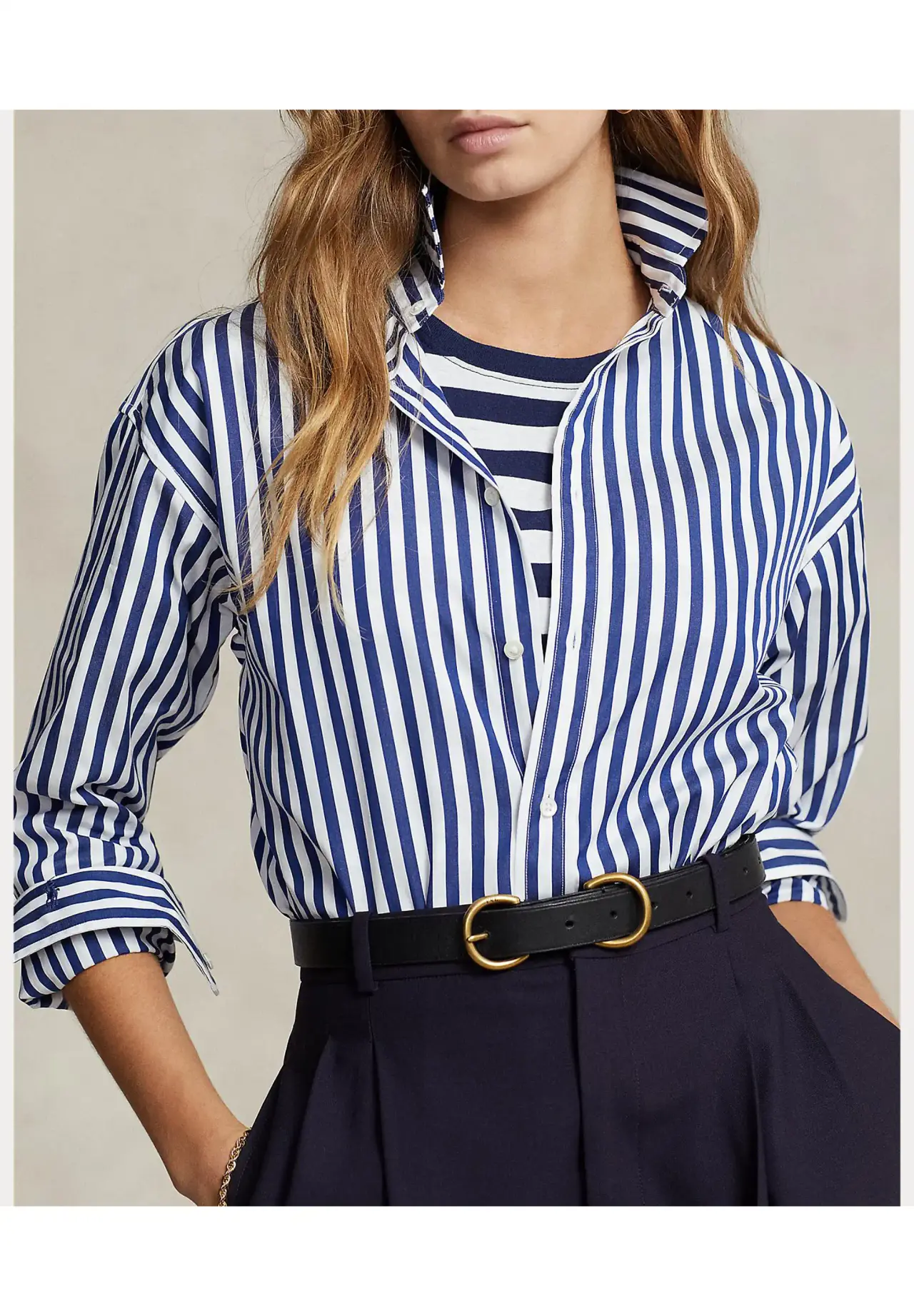 POLO RALPH LAUREN Relaxed Fit Striped Cotton Shirt