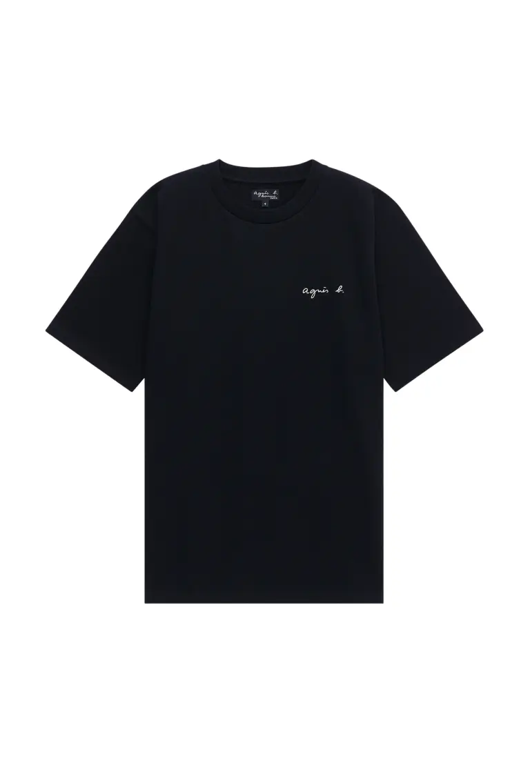 メンズ ロゴ刺繍 コットン 半袖 Tシャツ "Christof"