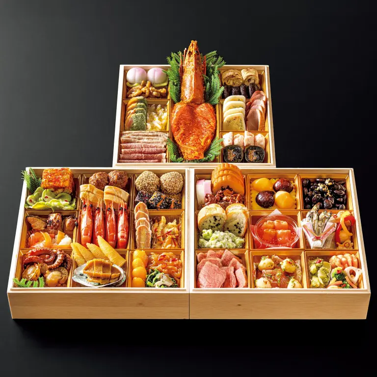 日·西·中年夜饭三层重箱