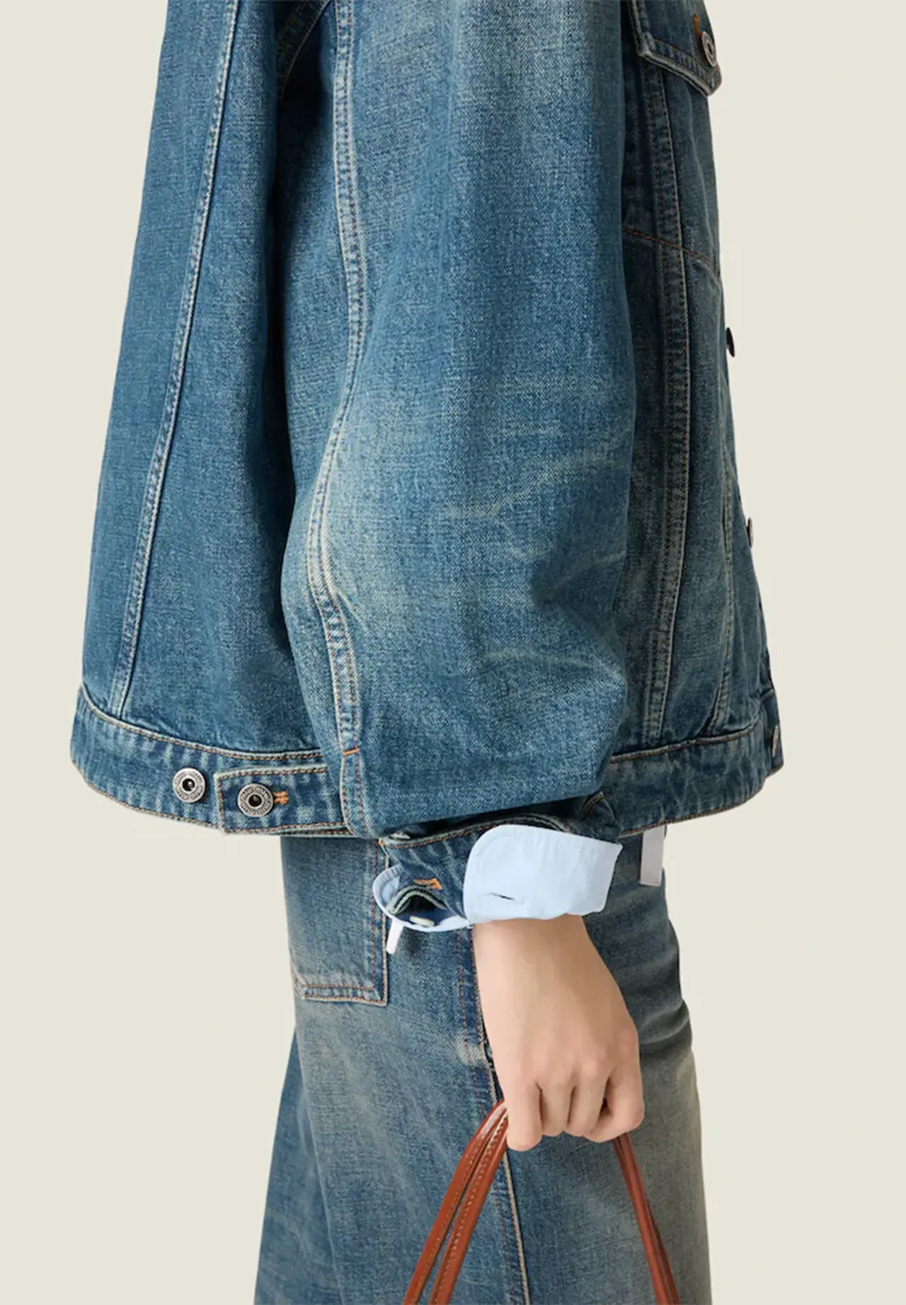 Denim Blouson Jacket