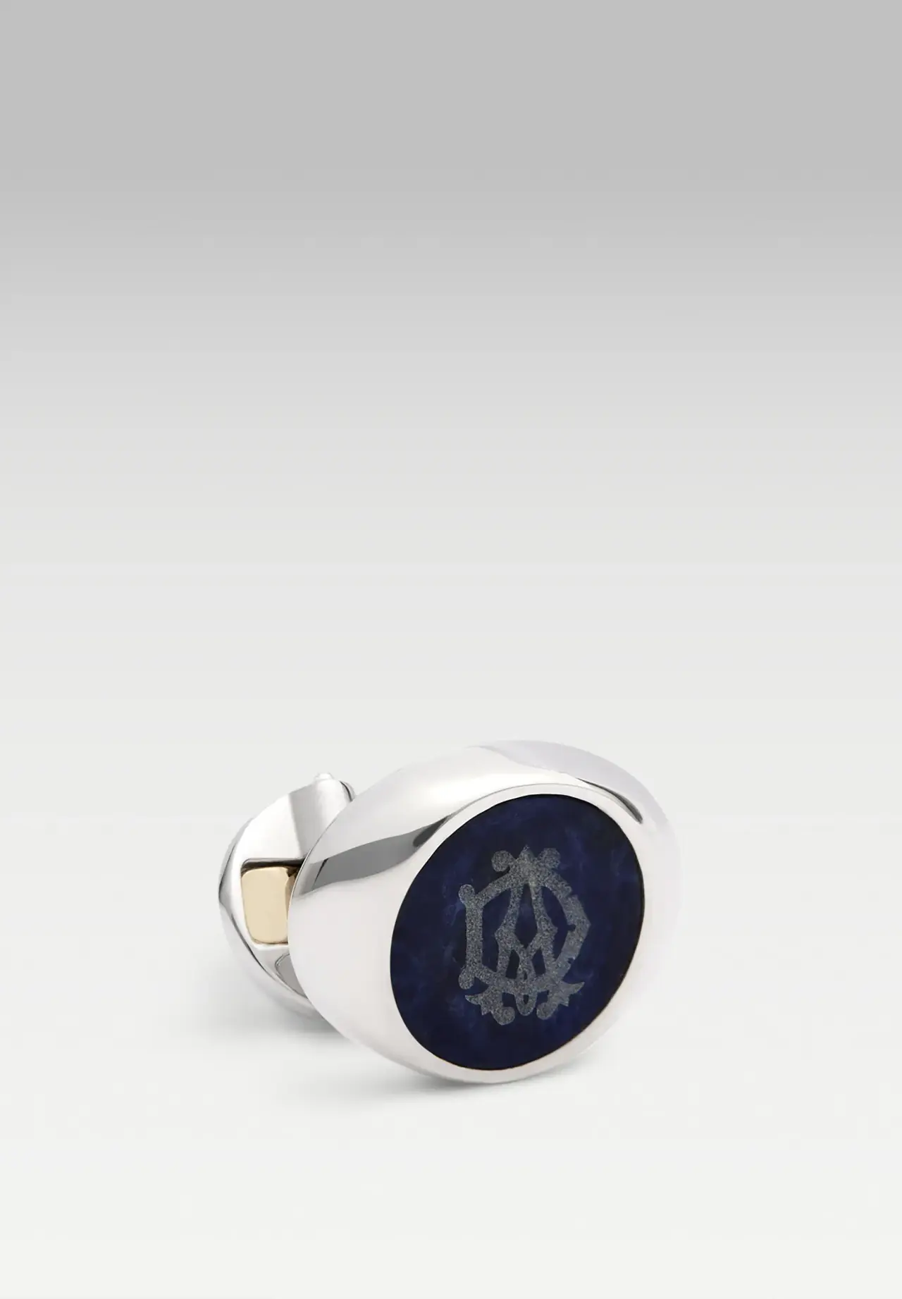 CUFFLINKS AD CYPHER OVAL SODAL, BLUE, TU
