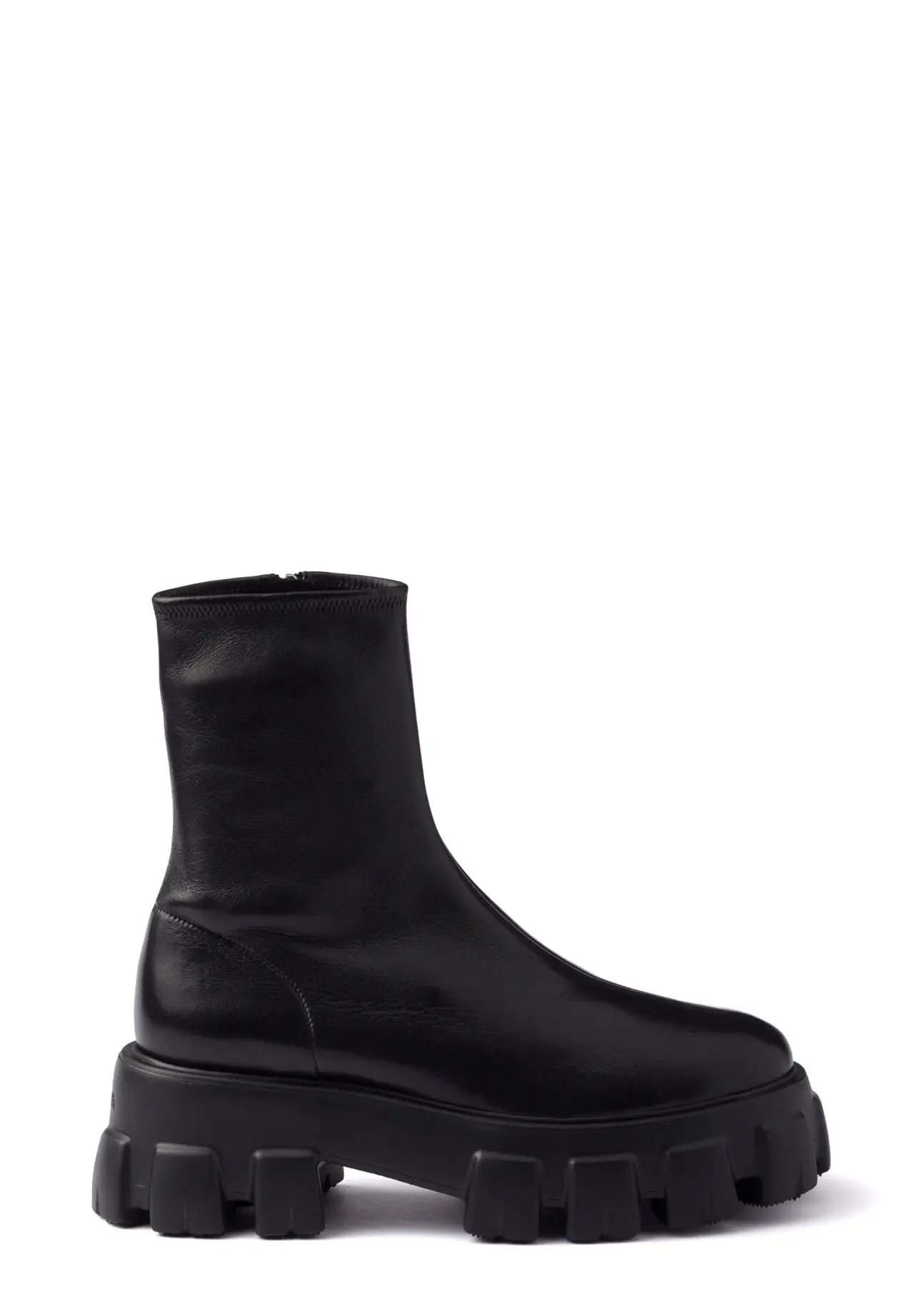 Monolith stretch nappa leather booties