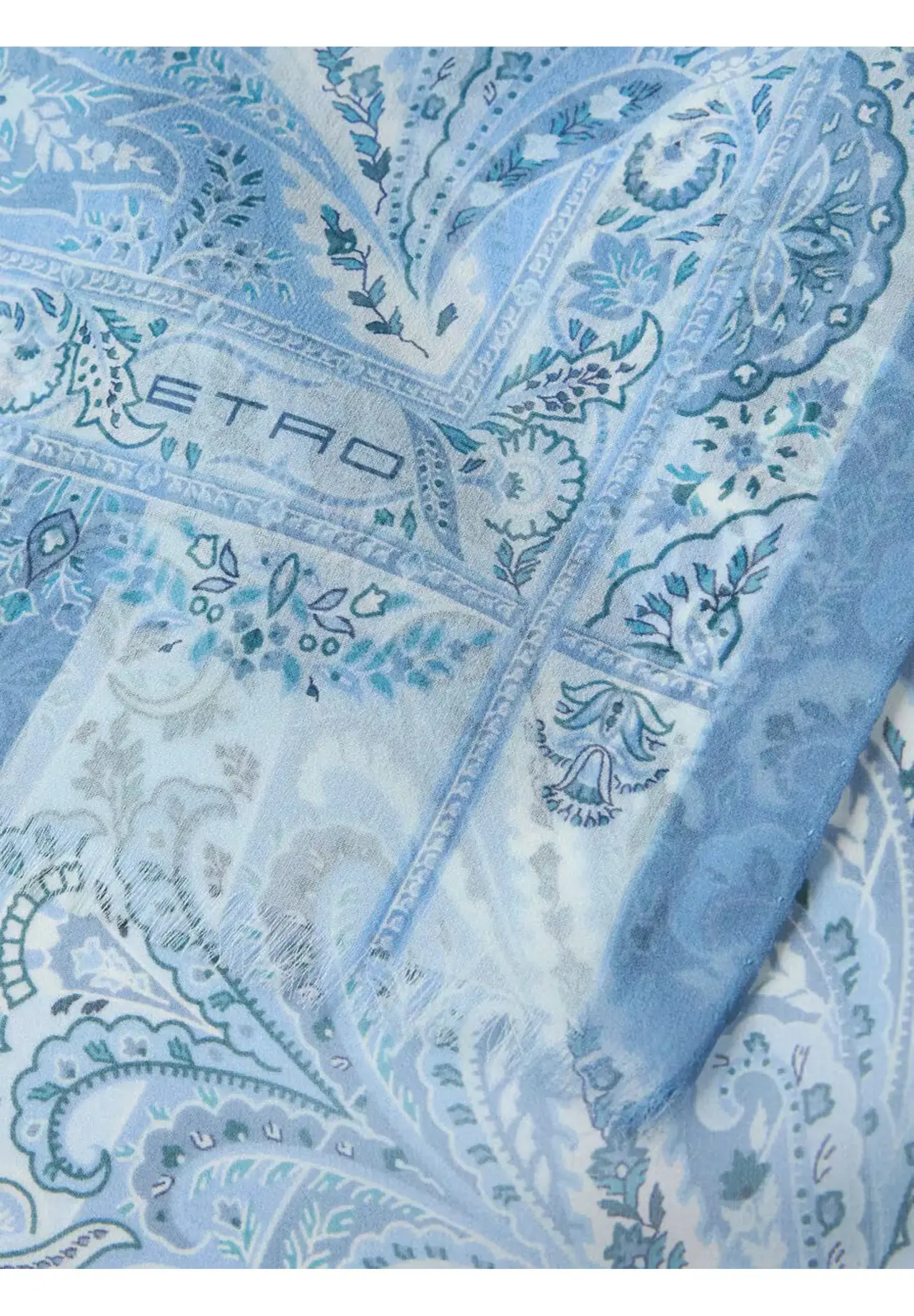 Leaf Motif Silk Scarf | Matsuya Ginza