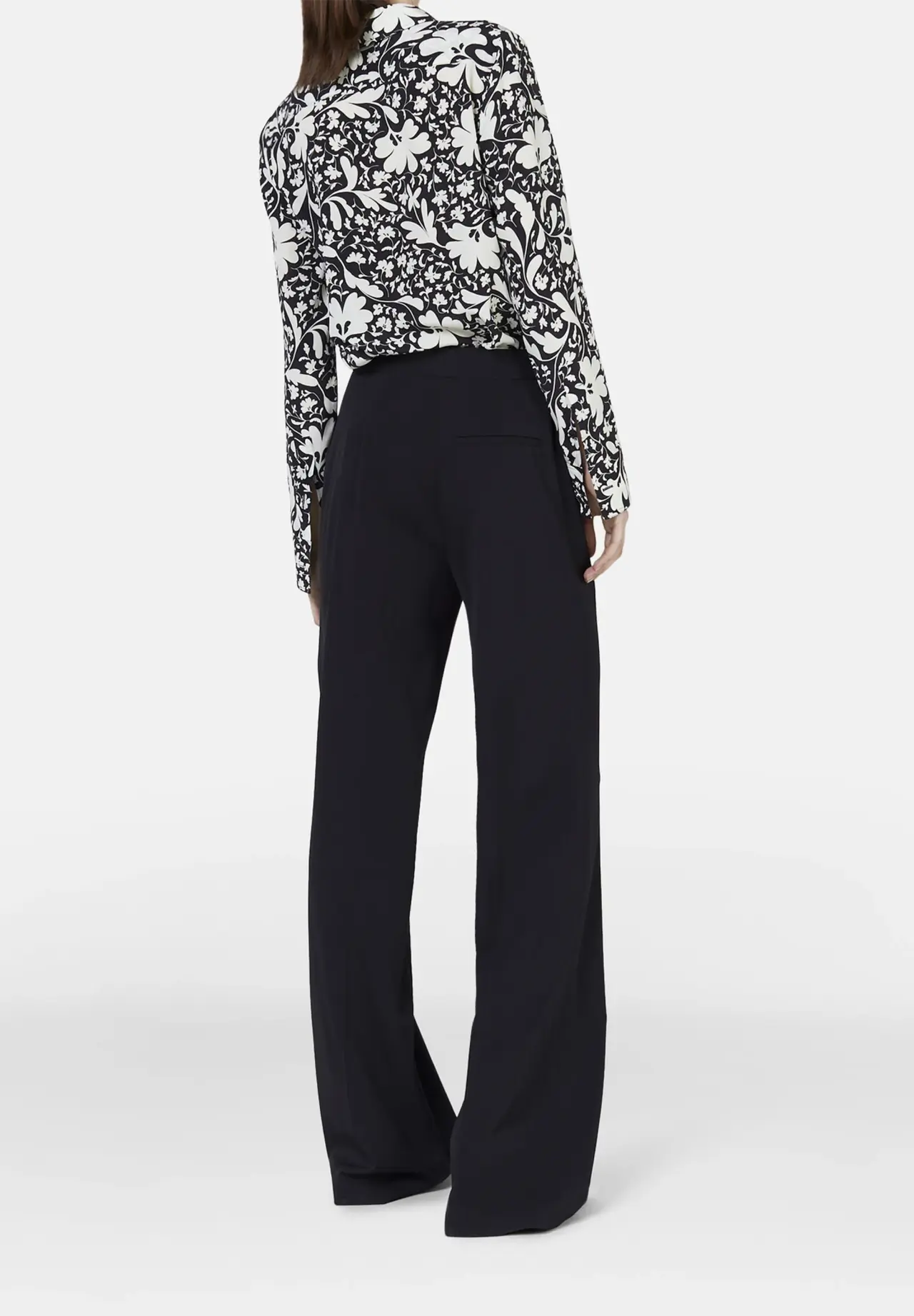 Wool Flannel Tailored Trousers