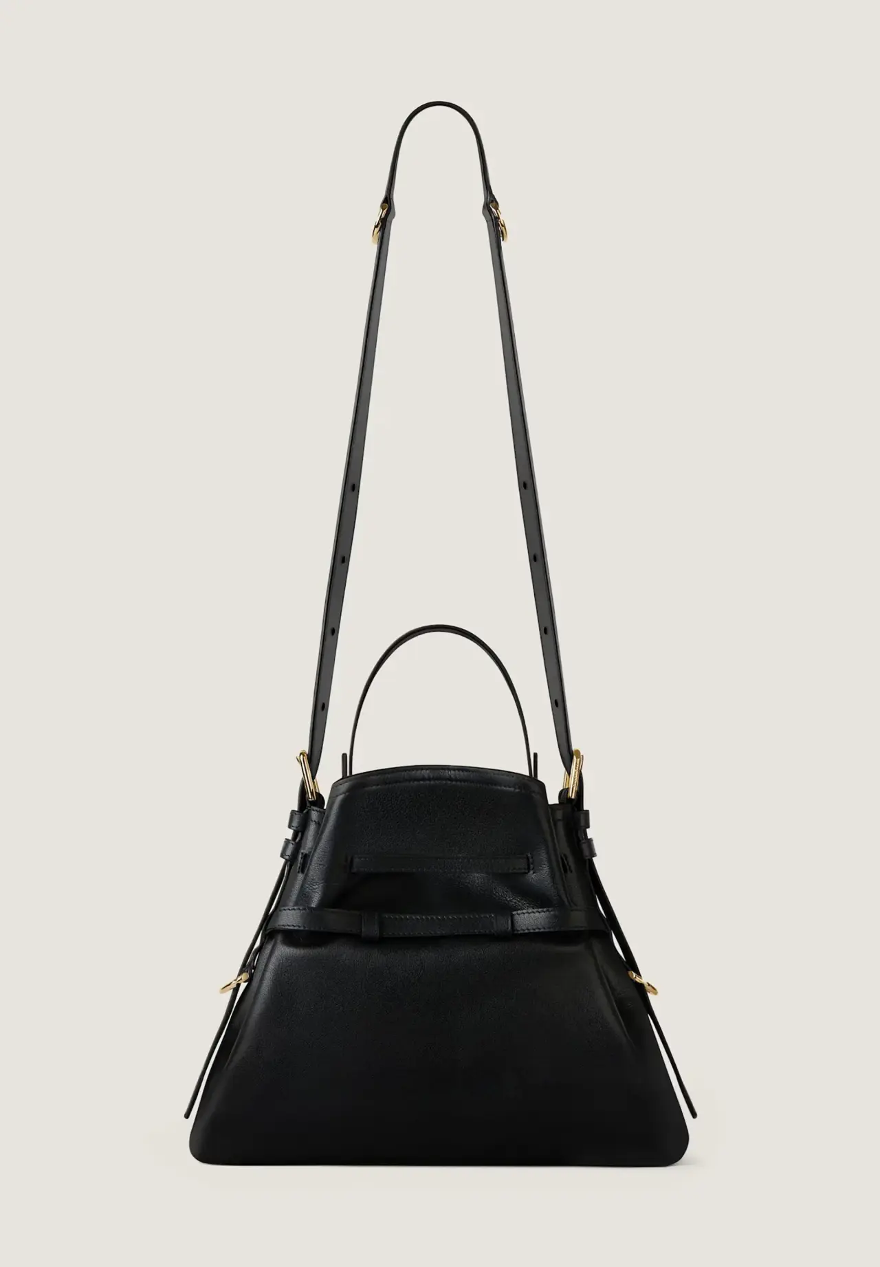 Small Voyou Bucket bag in shiny leather