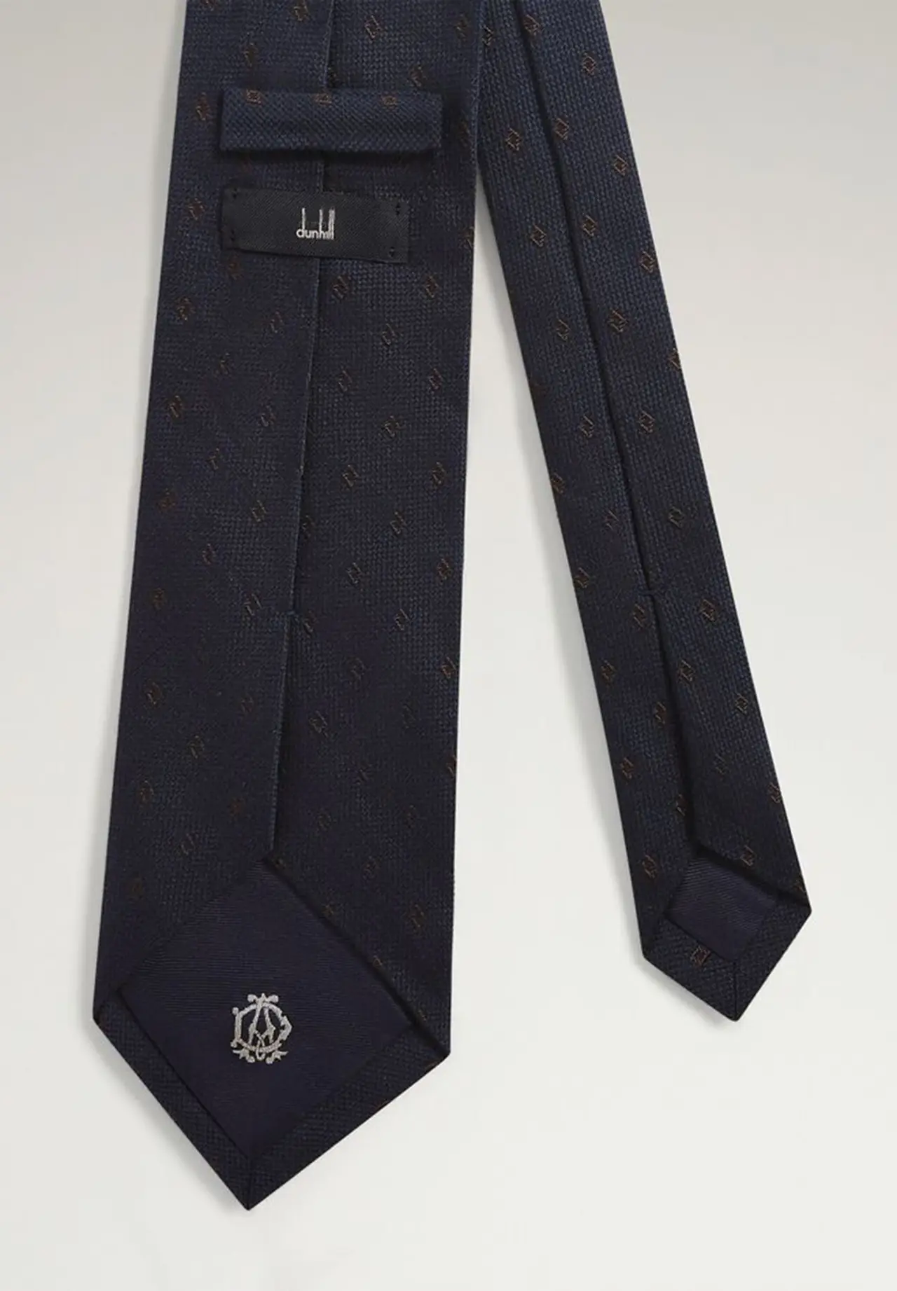 SILK DIAMOND MOTIF WOVEN TIE, R