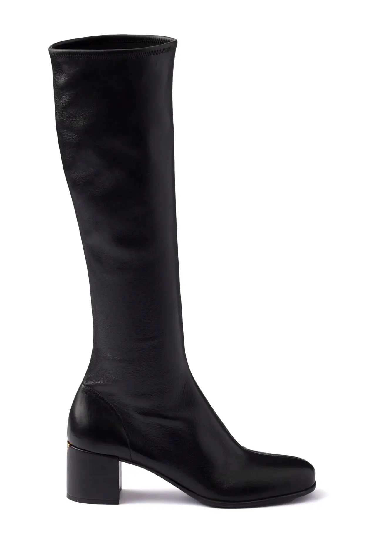 Stretch nappa leather boots
