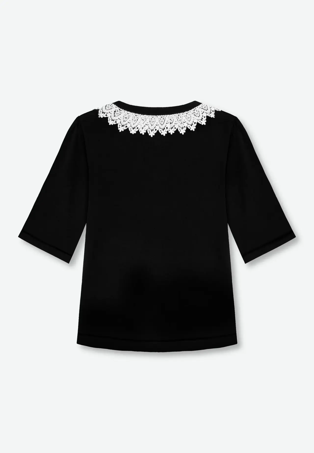 Lace Collar Knit