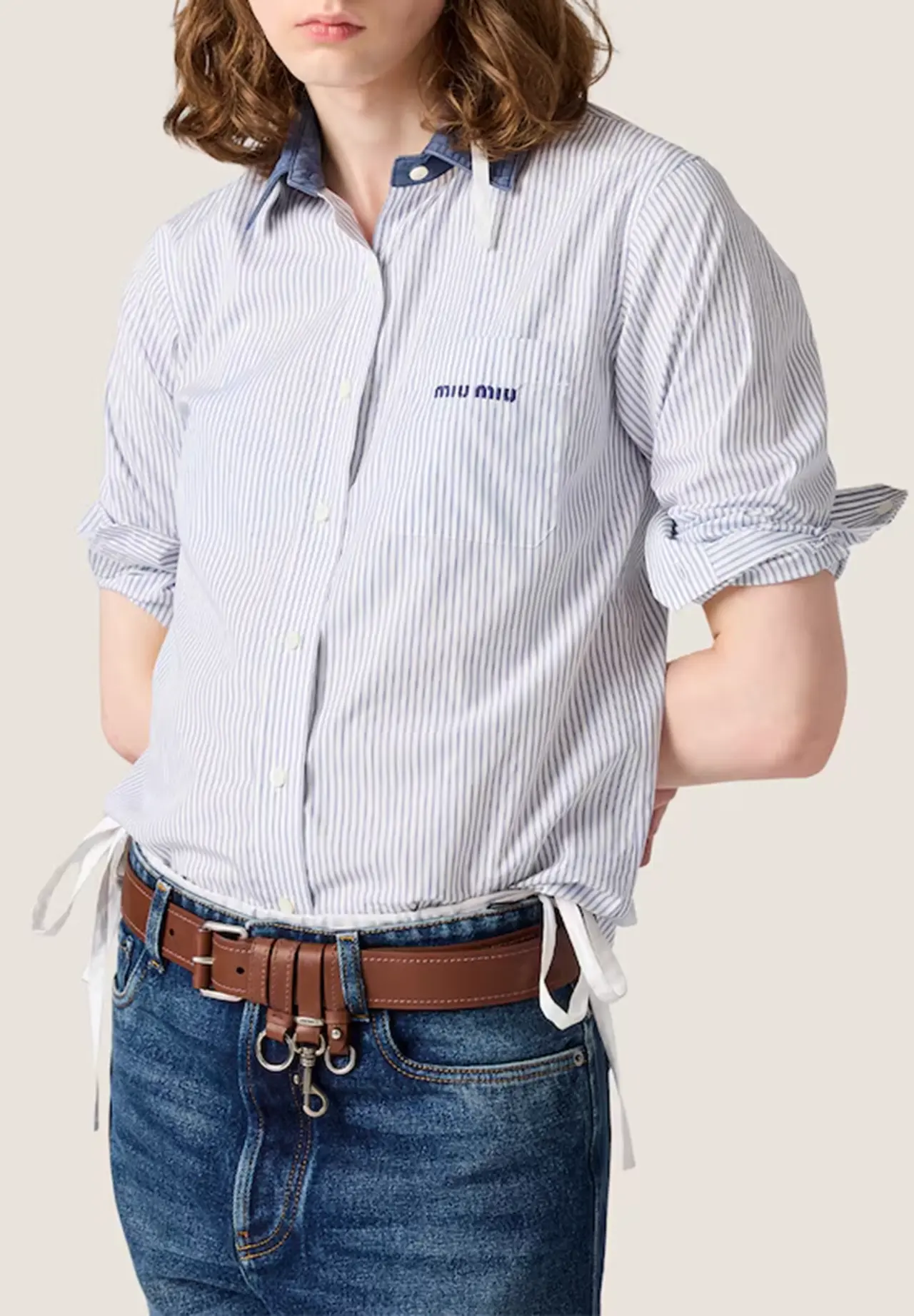Striped Poplin Shirt