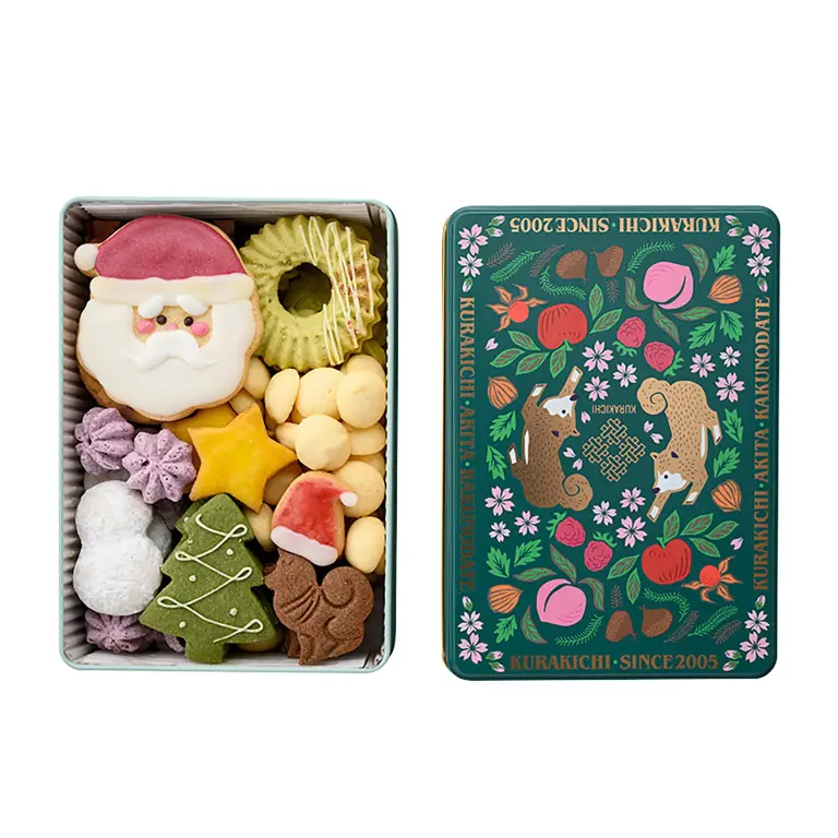 KURAKICHI あきたフルーツクッキー缶（クリスマスアソート）