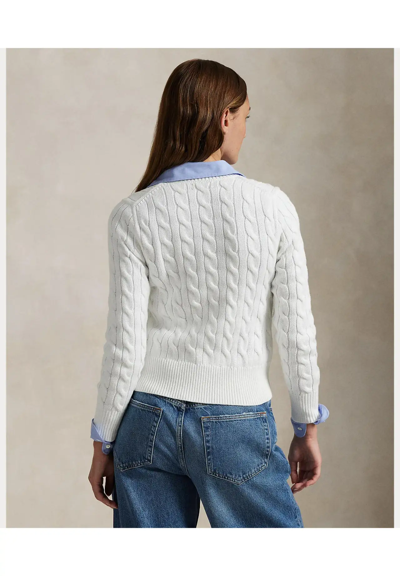 POLO RALPH LAUREN ケーブルニット コットン クルーネック