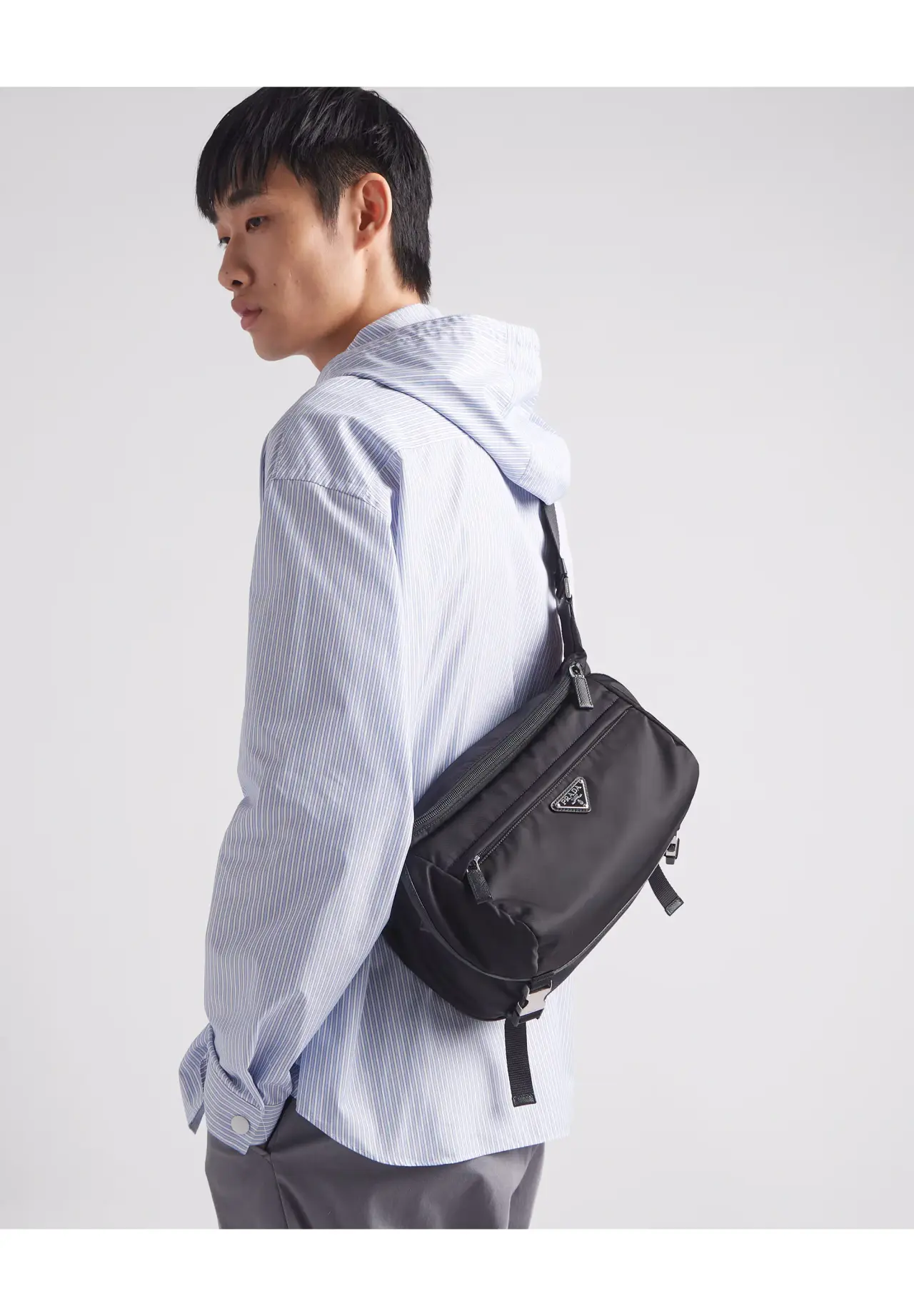 Re-Nylon xサフィアーノレザー ショルダーバッグ | Matsuya Ginza