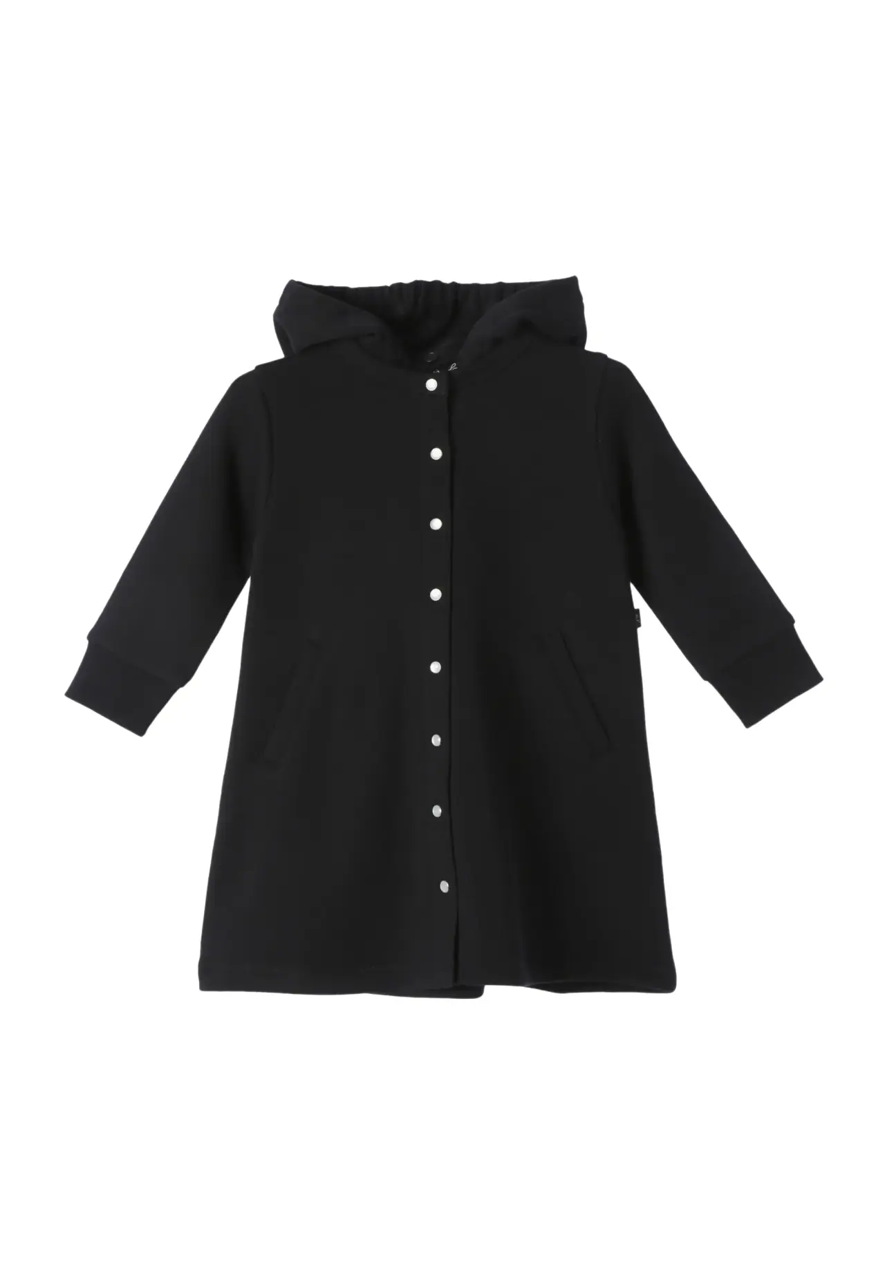 Kids' Cotton Melton Long Cardigan ”Capuche”