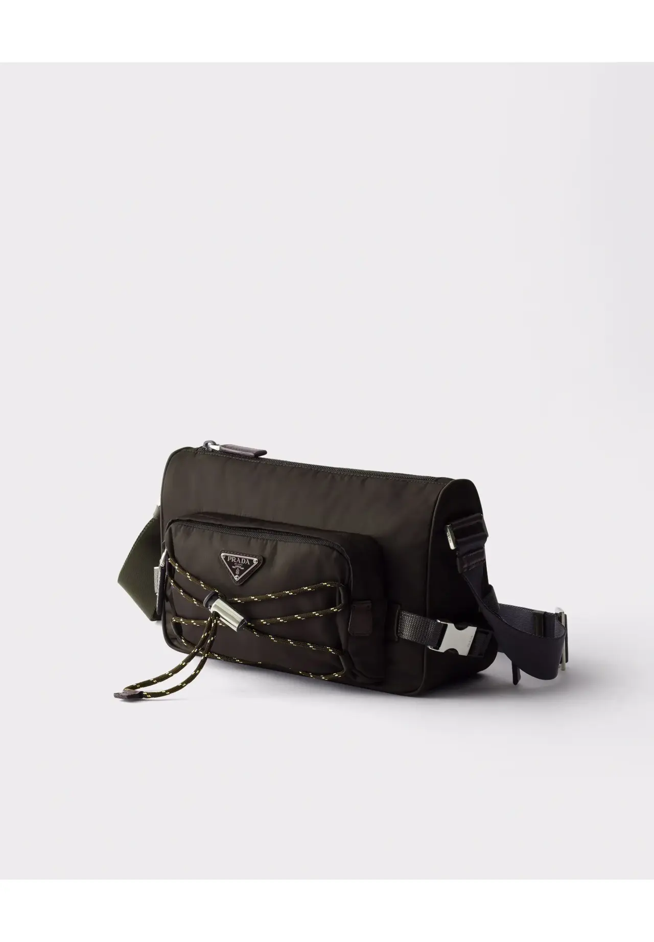 Prada Speedlock Re-Nylon × 皮革单肩包