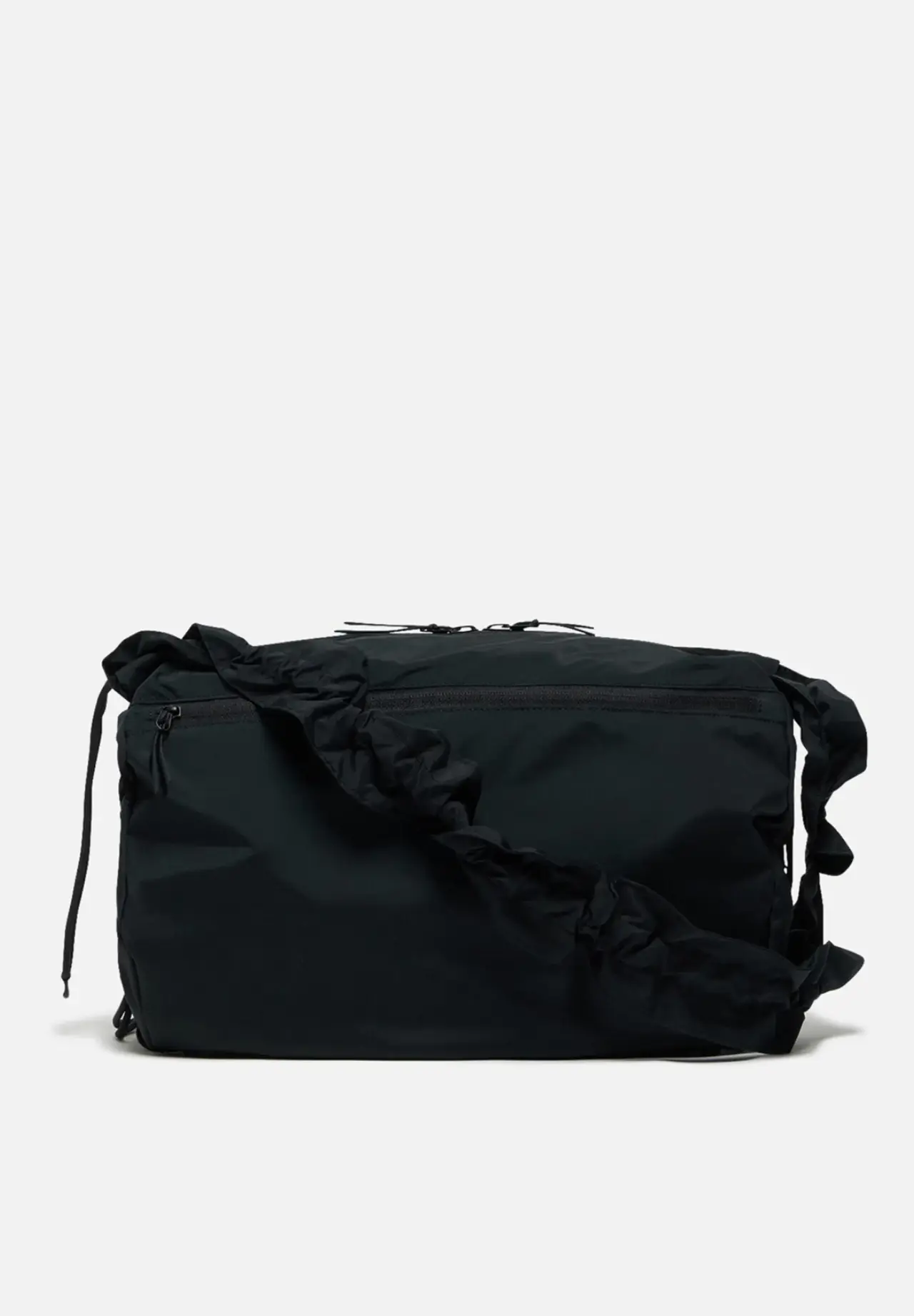 Water-repellent Ribbon Shirring Packable 2-Way Shoulder Bag
