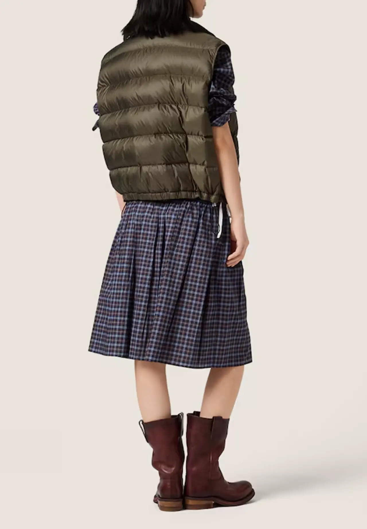 Padded Light Pongee Vest