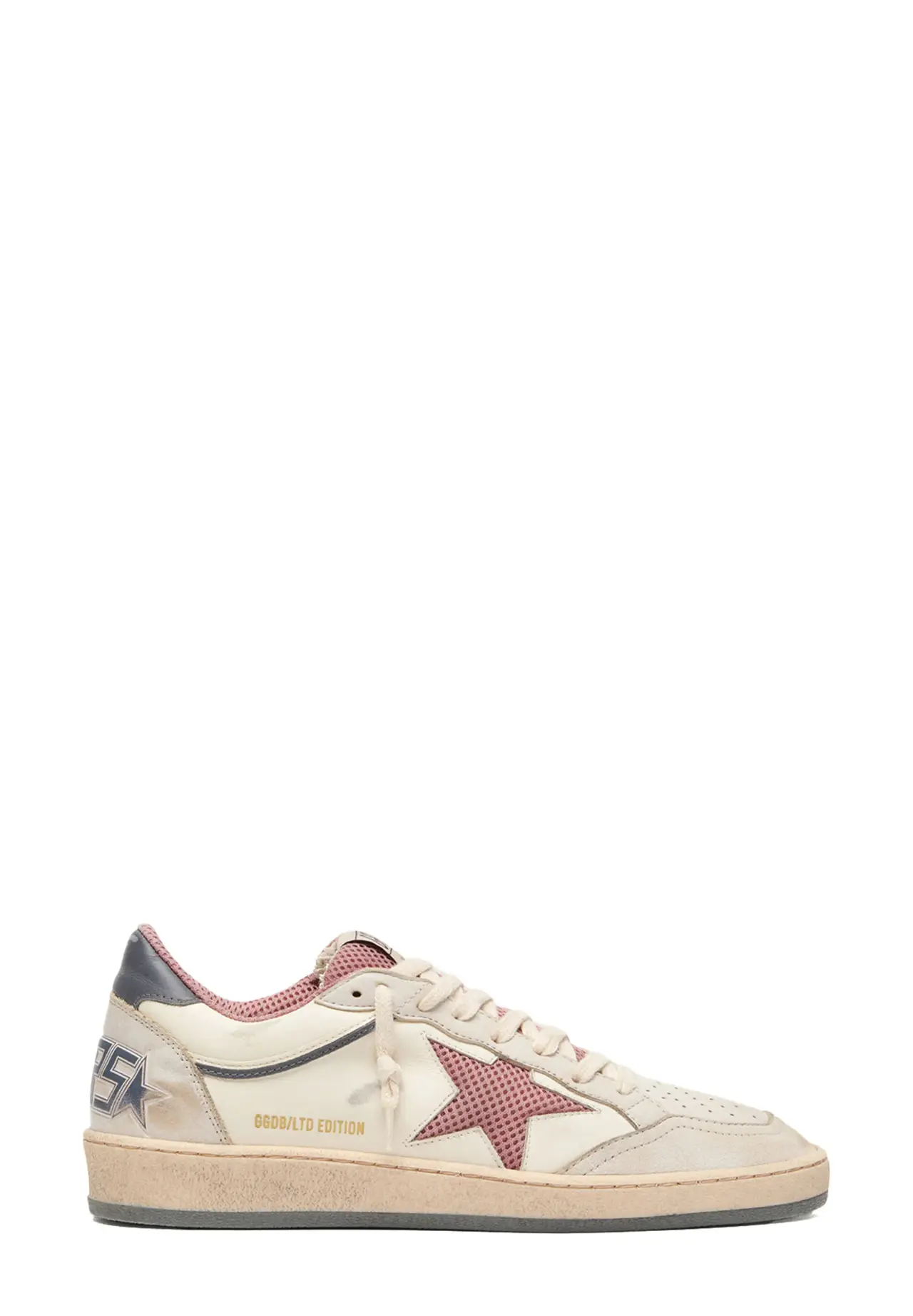 Limited Edition Ball Star Women’s Leather (Beige) Mesh Star (Pink) & Leather Heel Tab (Blue)
