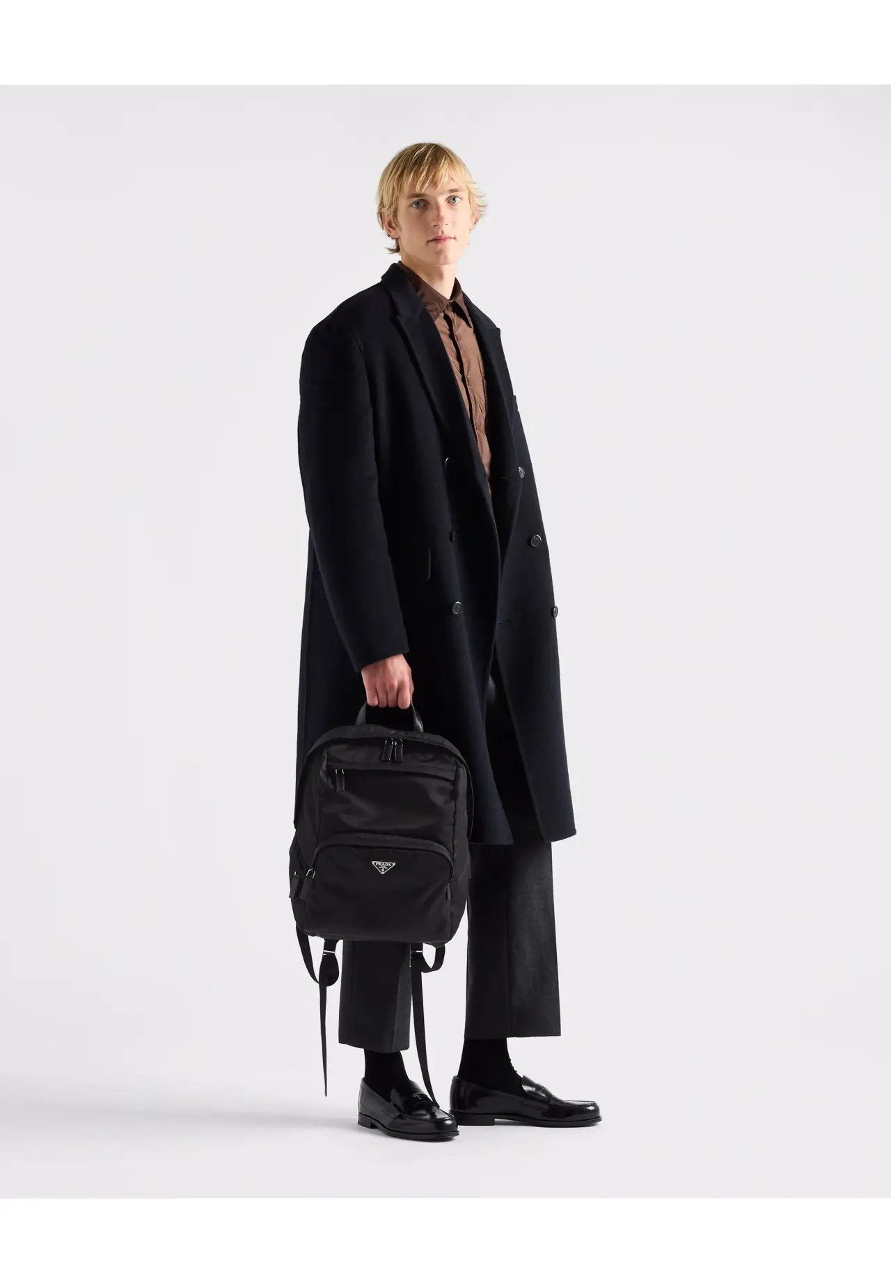 Re-Nylon xサフィアーノレザー バックパック | Matsuya Ginza