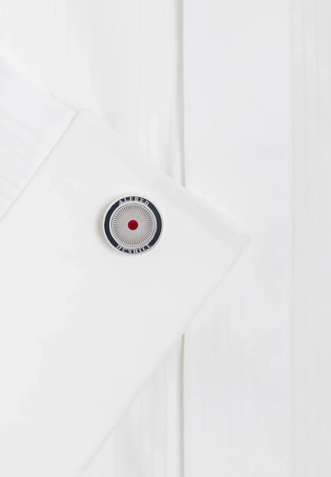 Alloy Silver Crystal Red Cufflinks