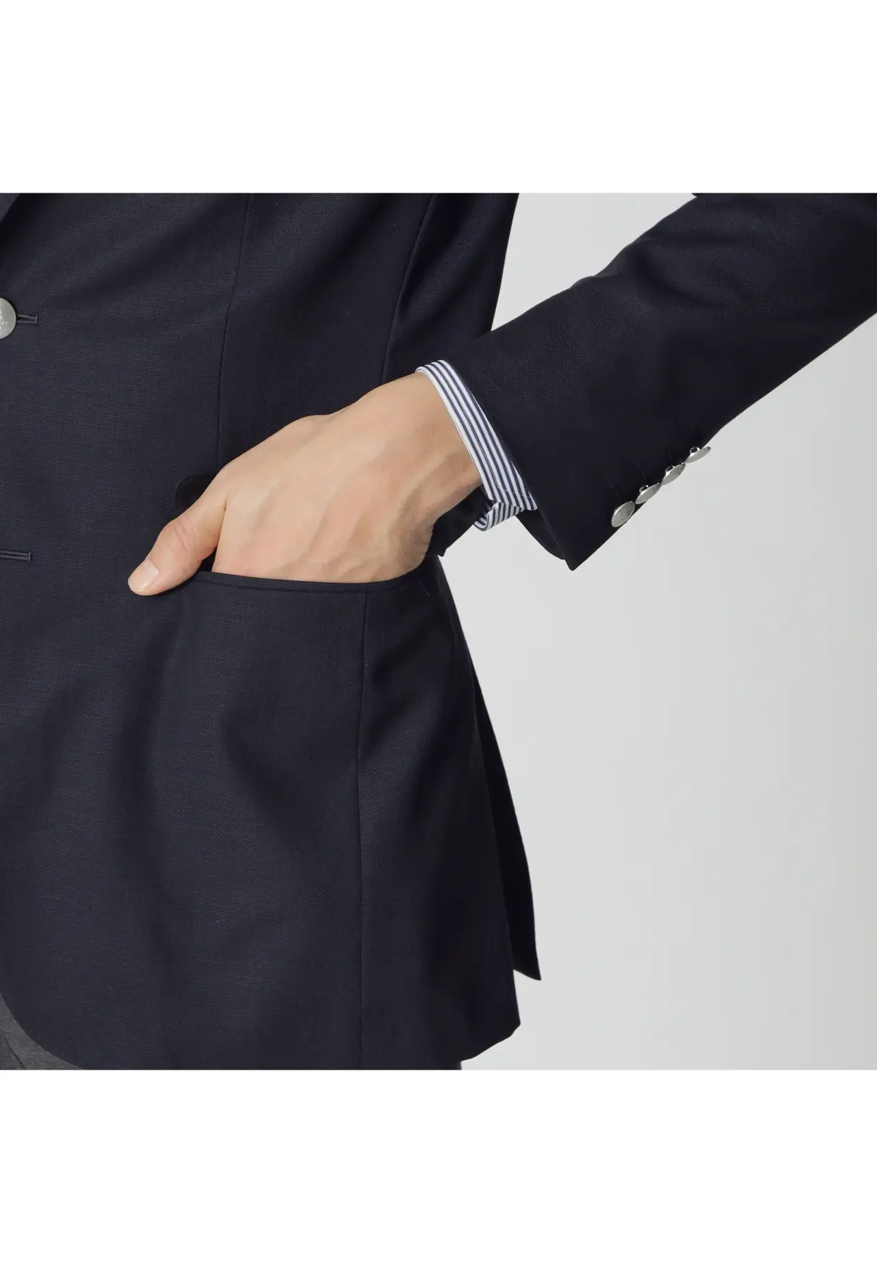 Worsted Twisted Yarn Oxford Summer Blazer