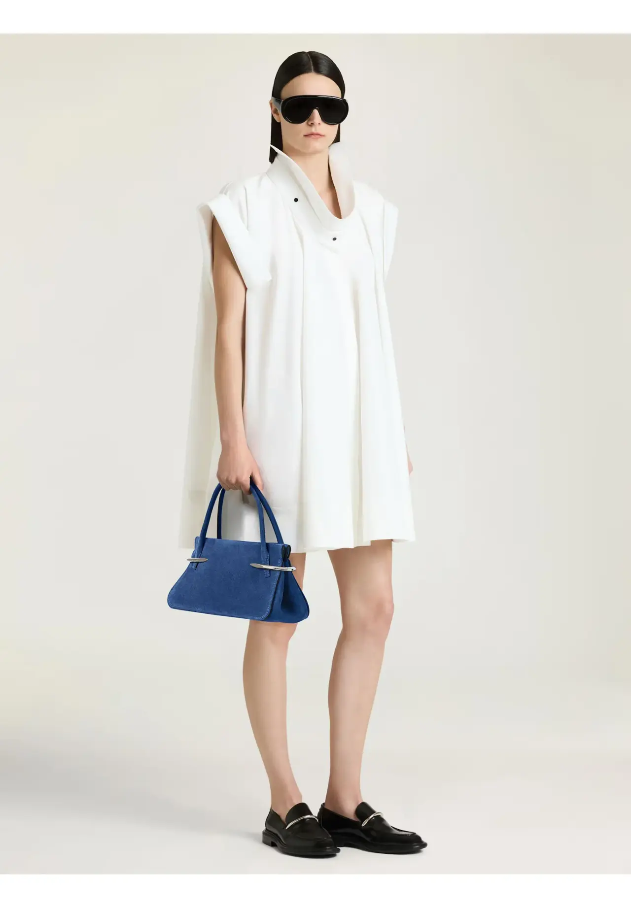 Pinch Medium Suede Leather Bag