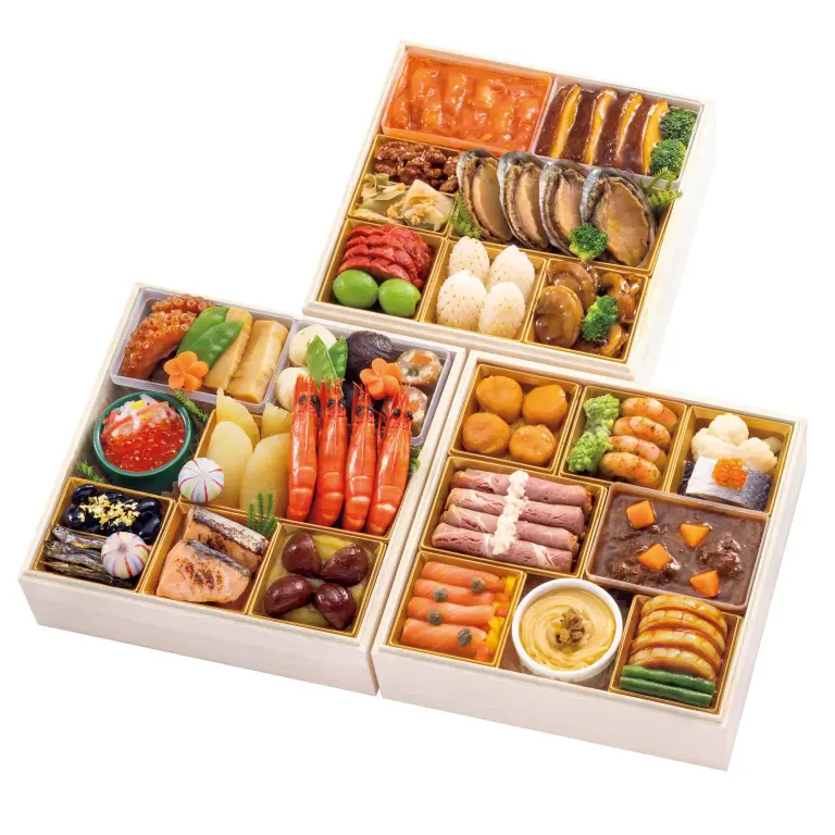 Japanese-Western-Chinese Collaboration Osechi Three-tier Box