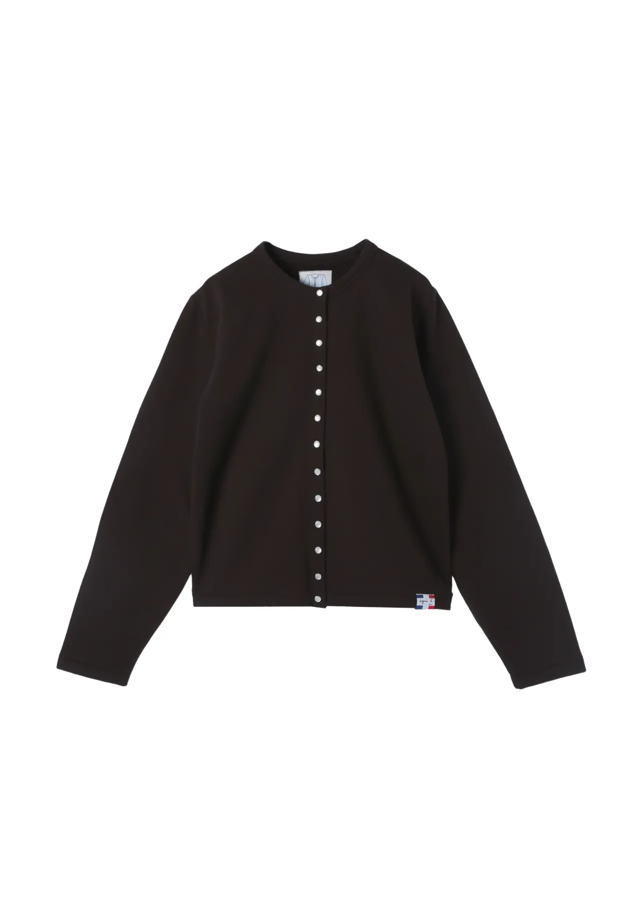 有机棉麦尔登顿长袖开衫“Le Classique”