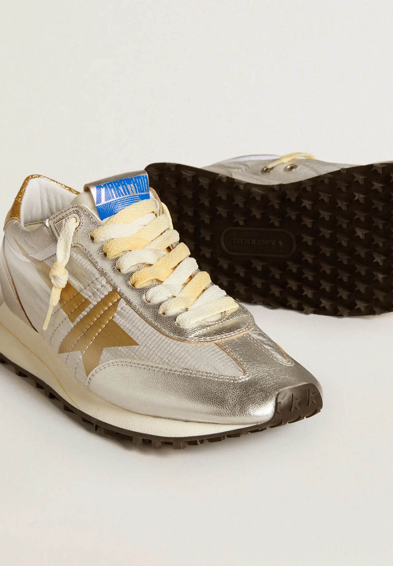 Marathon Women’s Ripstop Nylon Upper (Silver) & Gold Star