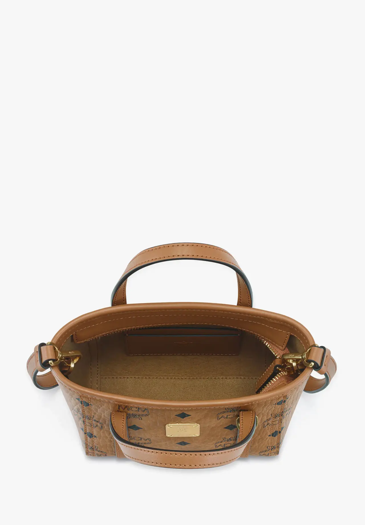 Toni Top-Zip Shopper Bag in Visetos