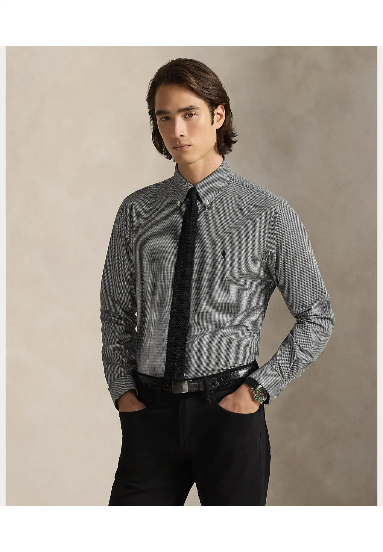 POLO RALPH LAUREN クラシック フィット チェック ストレッチ ポプリン シャツ